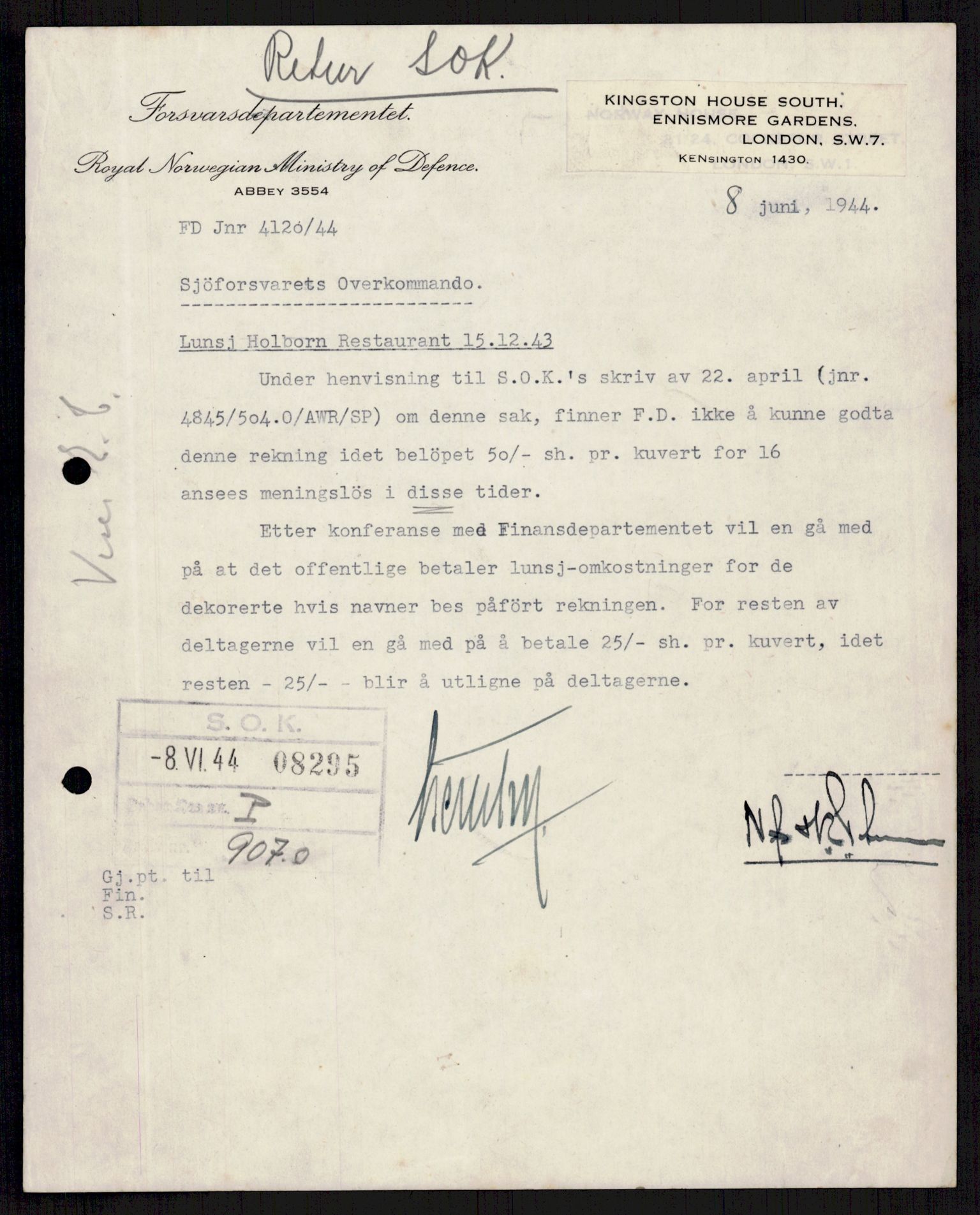 Forsvaret, Sjøforsvarets overkommando, AV/RA-RAFA-2035/D/Dc/L0305: --, 1940-1946, s. 31