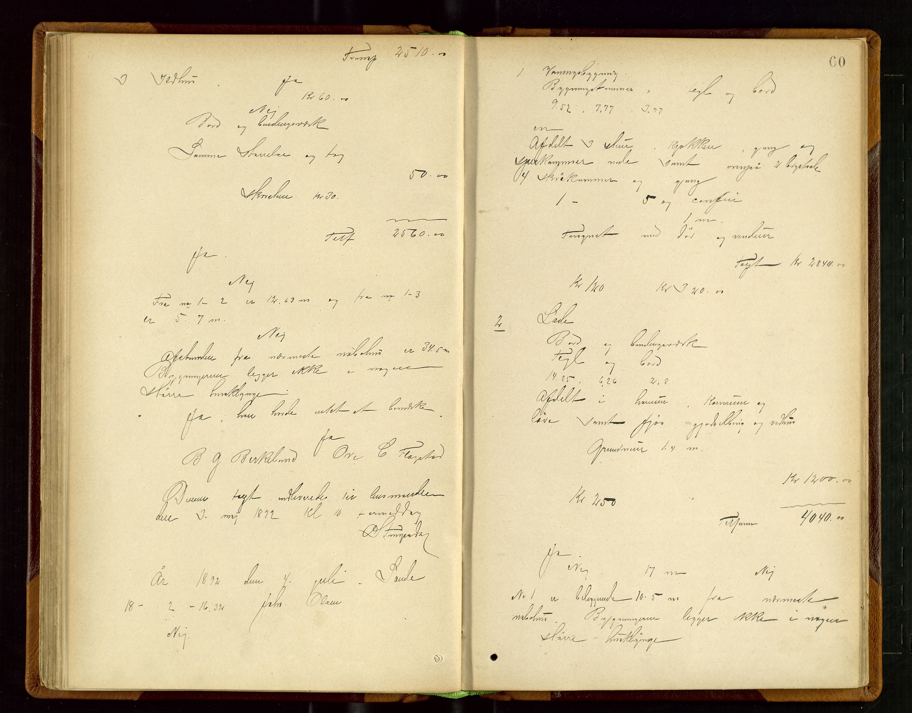 Sauda lensmannskontor, AV/SAST-A-100177/Goa/L0002: "Brandtaxtforretninger i Saude Lensmandsdistrikt", 1887-1918, s. 59b-60a