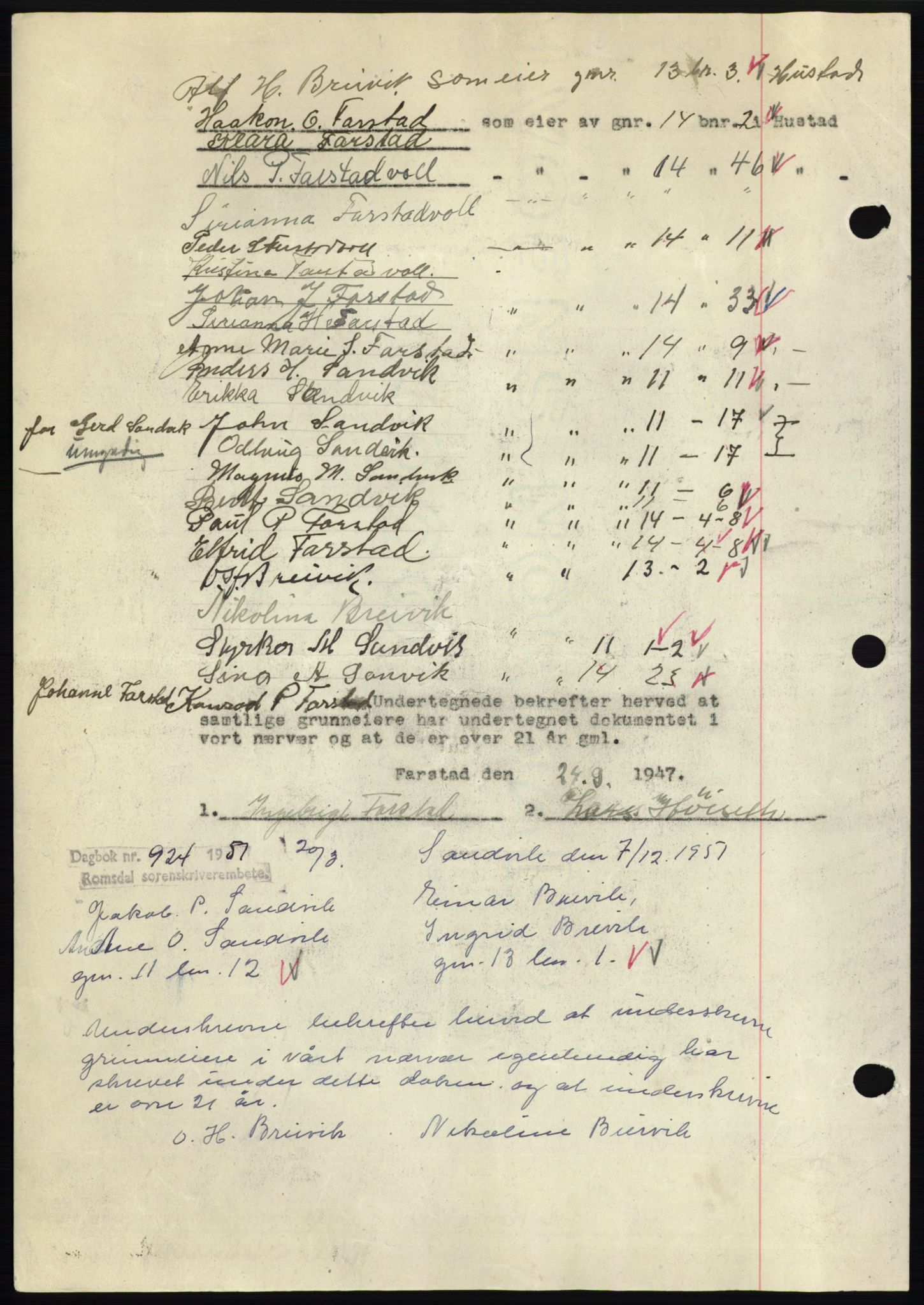 Romsdal sorenskriveri, AV/SAT-A-4149/1/2/2C: Pantebok nr. B3, 1946-1948, Dagboknr: 2746/1947