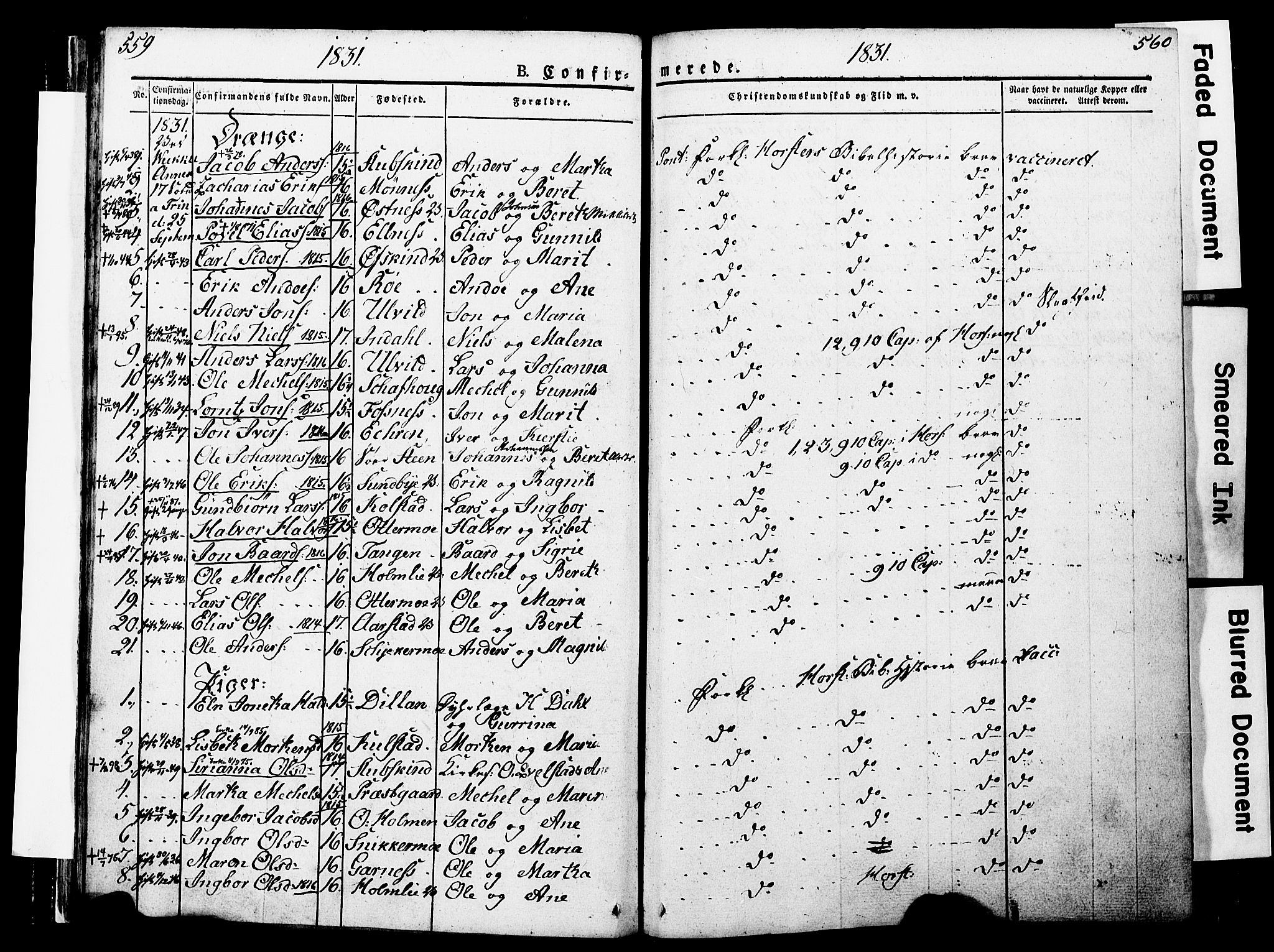 Ministerialprotokoller, klokkerbøker og fødselsregistre - Nord-Trøndelag, AV/SAT-A-1458/723/L0243: Ministerialbok nr. 723A12, 1822-1851, s. 559-560