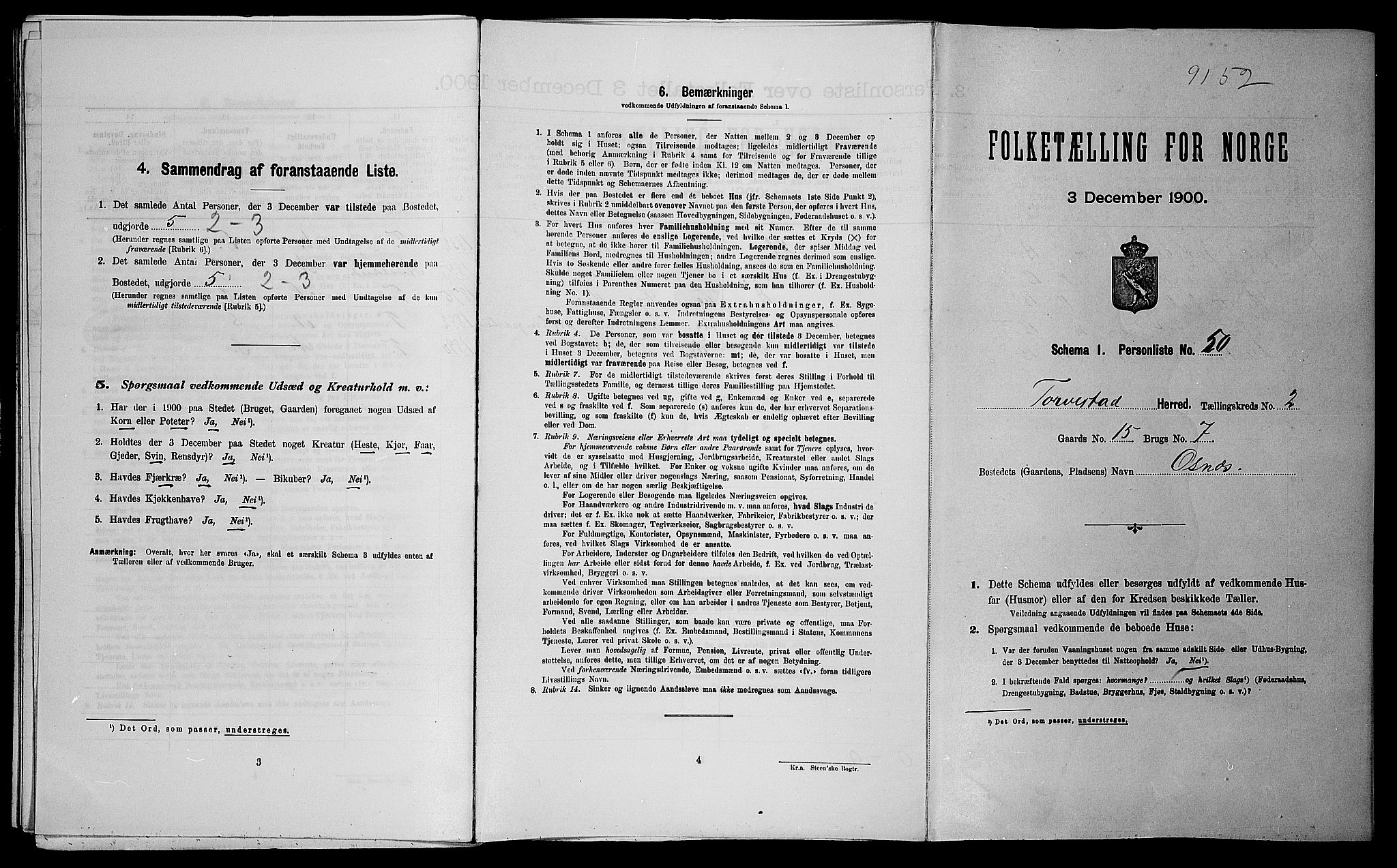 SAST, Folketelling 1900 for 1152 Torvastad herred, 1900, s. 342