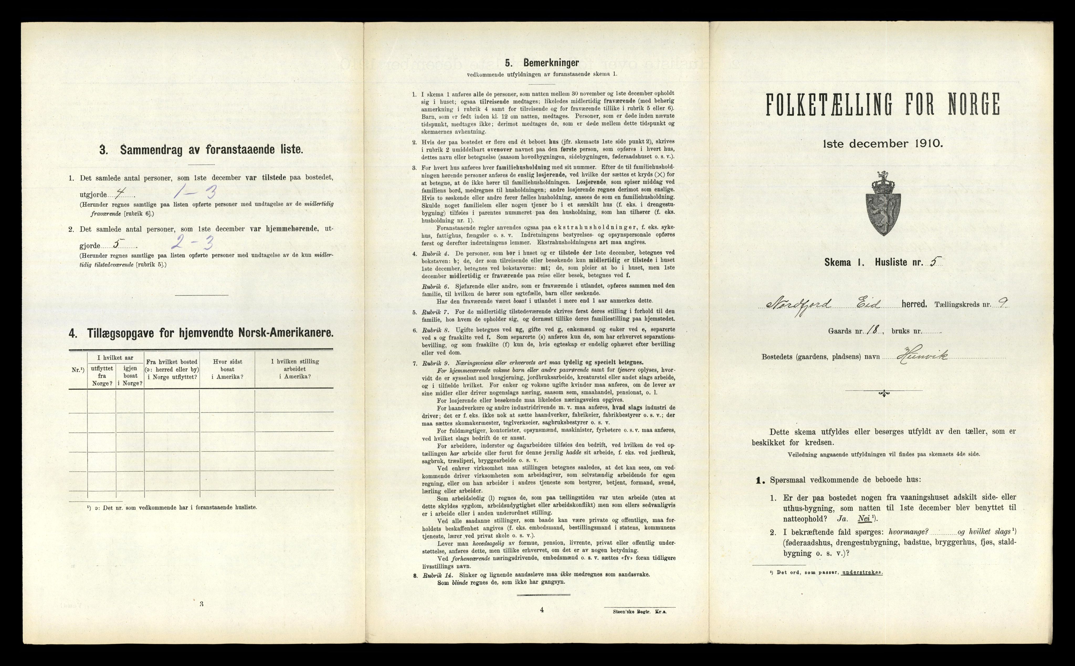 RA, Folketelling 1910 for 1443 Eid herred, 1910, s. 1067