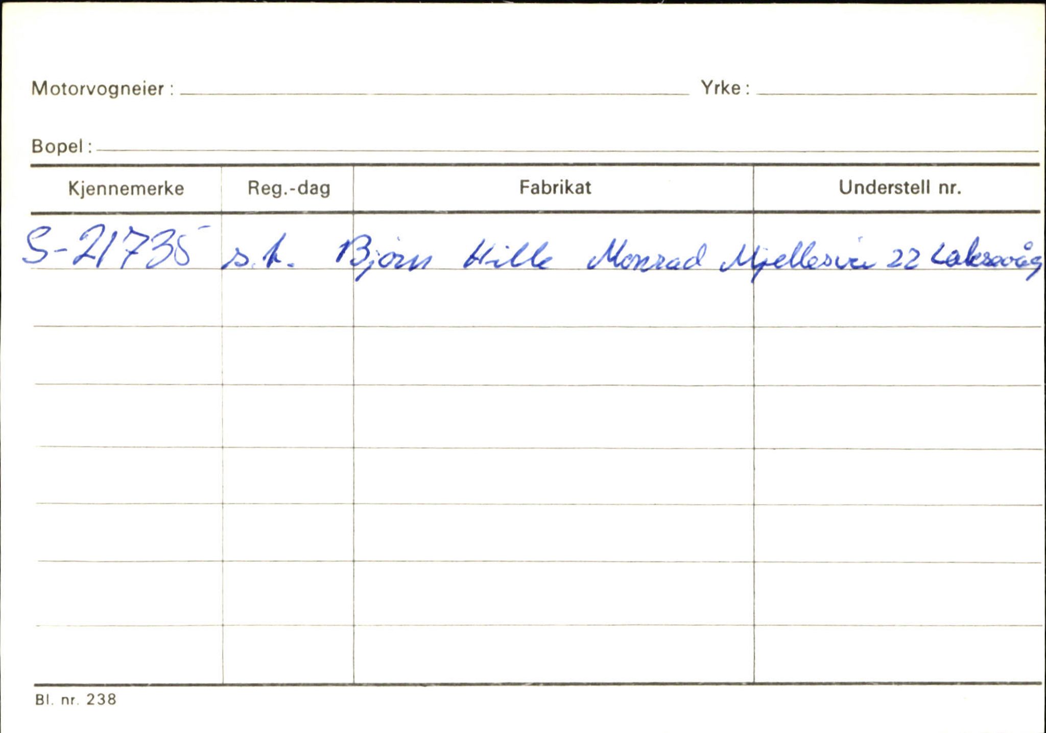 Statens vegvesen, Sogn og Fjordane vegkontor, SAB/A-5301/4/F/L0132: Eigarregister Askvoll A-Å. Balestrand A-Å, 1945-1975, s. 1675