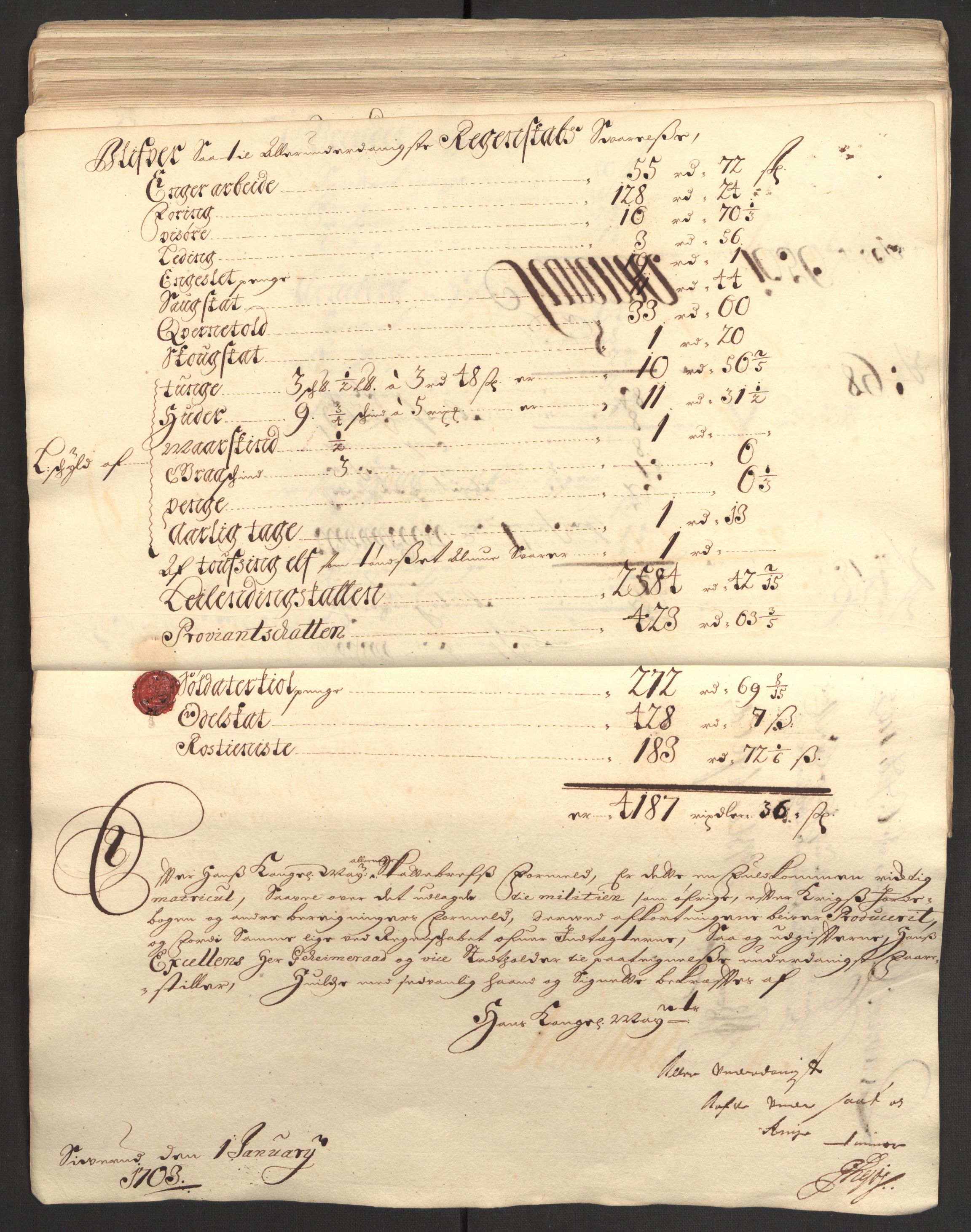 Rentekammeret inntil 1814, Reviderte regnskaper, Fogderegnskap, AV/RA-EA-4092/R13/L0840: Fogderegnskap Solør, Odal og Østerdal, 1702, s. 188