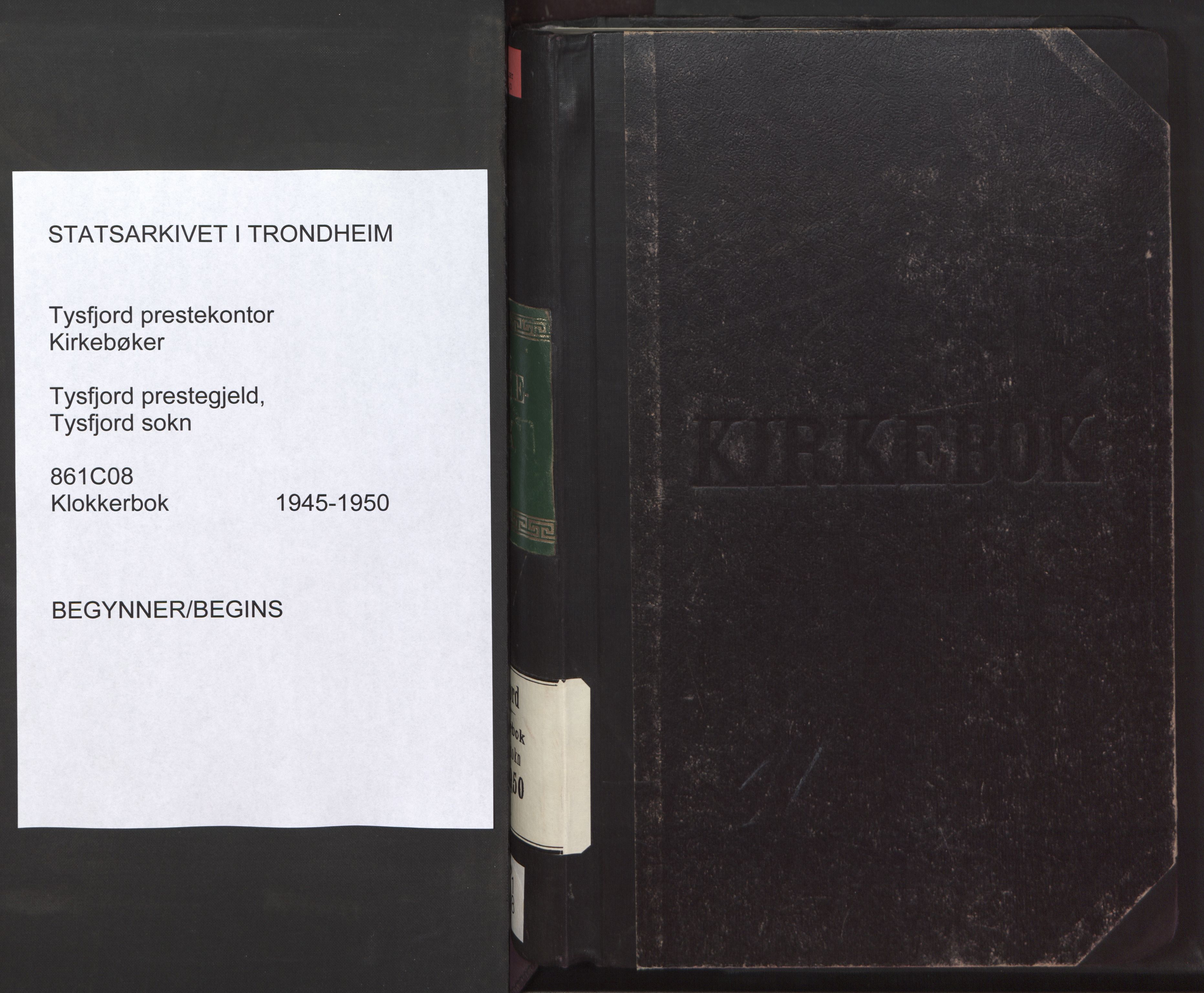 Ministerialprotokoller, klokkerbøker og fødselsregistre - Nordland, AV/SAT-A-1459/861/L0882: Klokkerbok nr. 861C08, 1945-1950