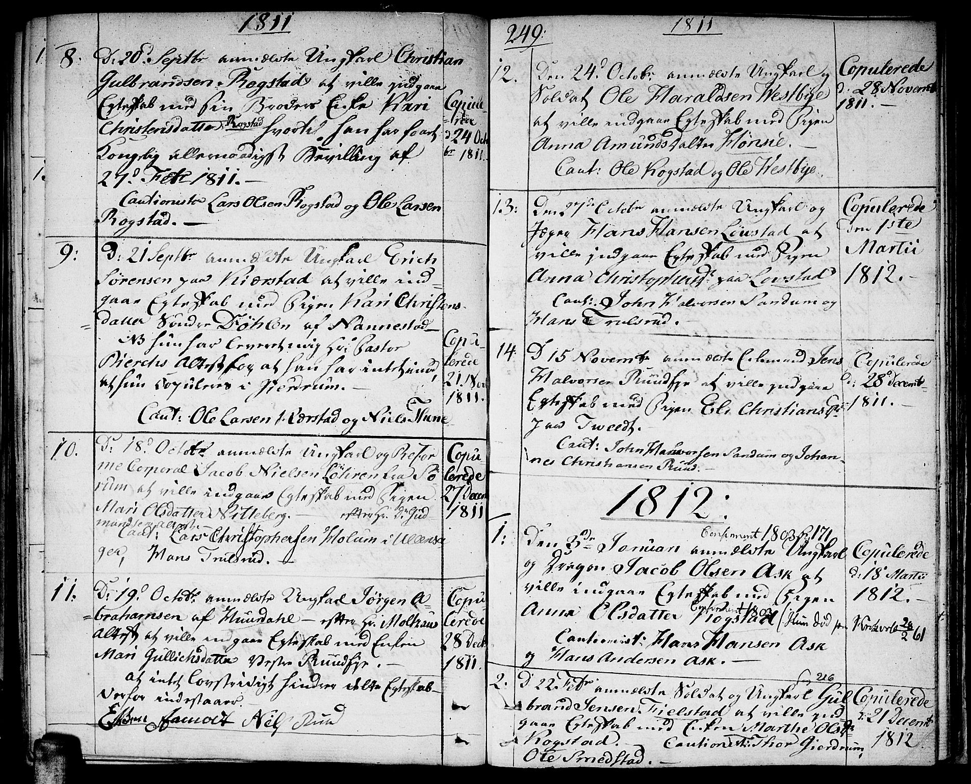 Gjerdrum prestekontor Kirkebøker, AV/SAO-A-10412b/F/Fa/L0003: Ministerialbok nr. I 3, 1798-1815, s. 249