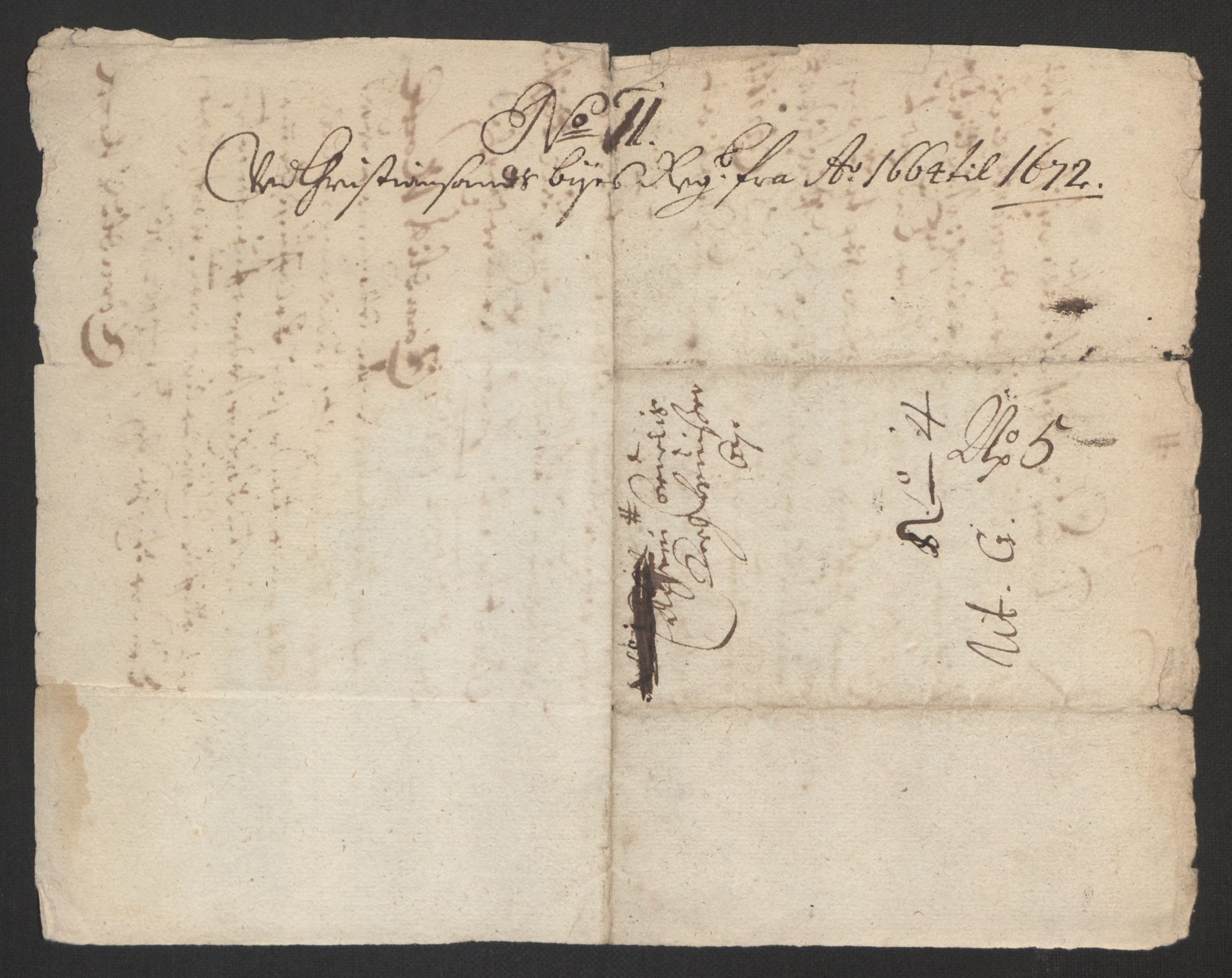 Rentekammeret inntil 1814, Reviderte regnskaper, Byregnskaper, AV/RA-EA-4066/R/Rm/L0258: [M1] Kontribusjonsregnskap, 1664-1700, s. 153