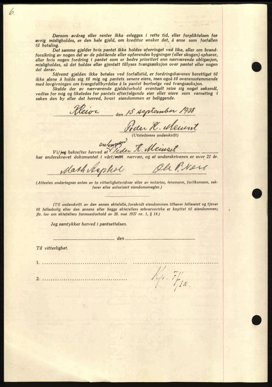 Nordmøre sorenskriveri, AV/SAT-A-4132/1/2/2Ca: Pantebok nr. B84, 1938-1939, Dagboknr: 2227/1938