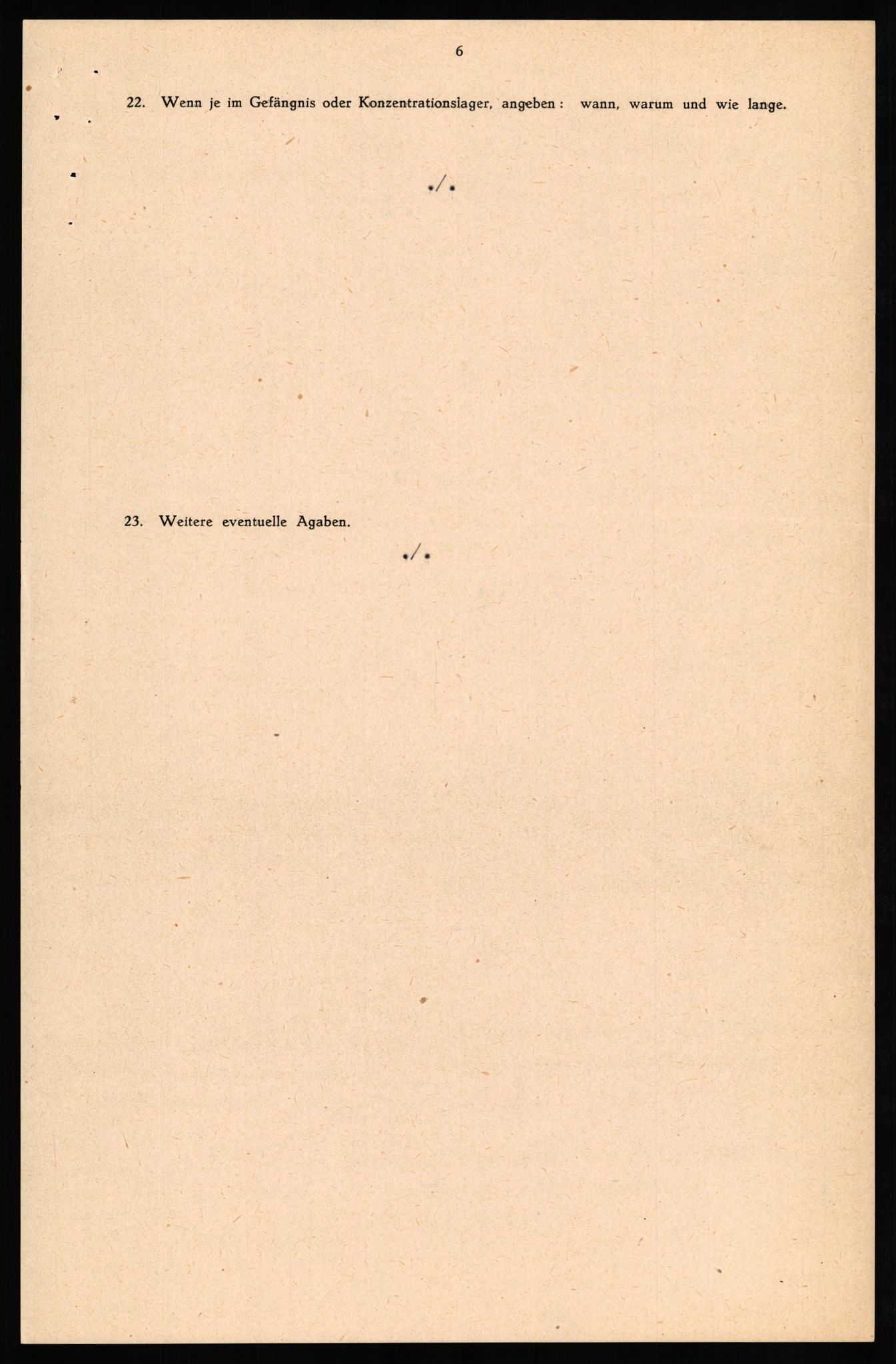 Forsvaret, Forsvarets overkommando II, AV/RA-RAFA-3915/D/Db/L0030: CI Questionaires. Tyske okkupasjonsstyrker i Norge. Tyskere., 1945-1946, s. 276