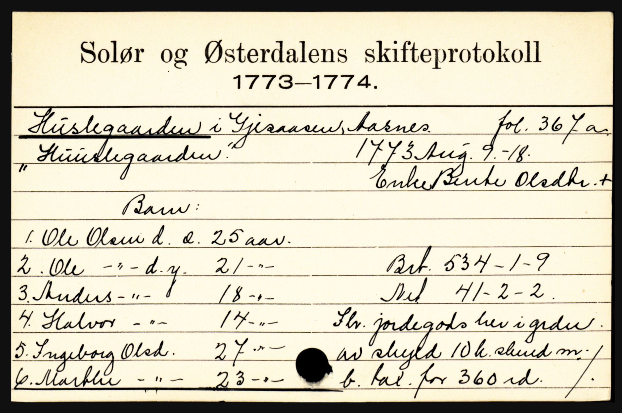 Solør og Østerdalen sorenskriveri, SAH/TING-024/J, 1716-1774, s. 2443
