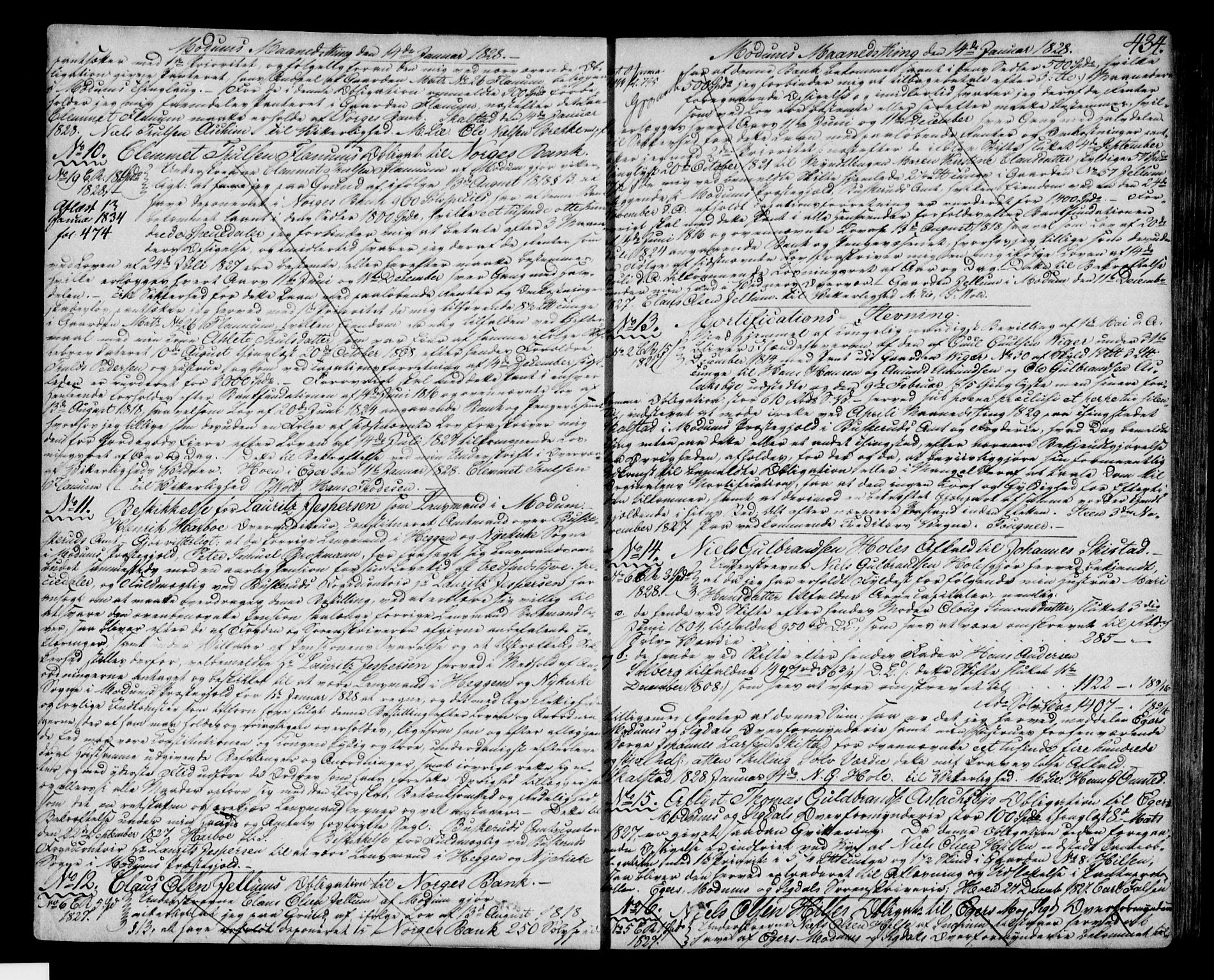 Eiker, Modum og Sigdal sorenskriveri, SAKO/A-123/G/Ga/Gaa/L0008b: Pantebok nr. I 8b, 1828-1830, s. 434