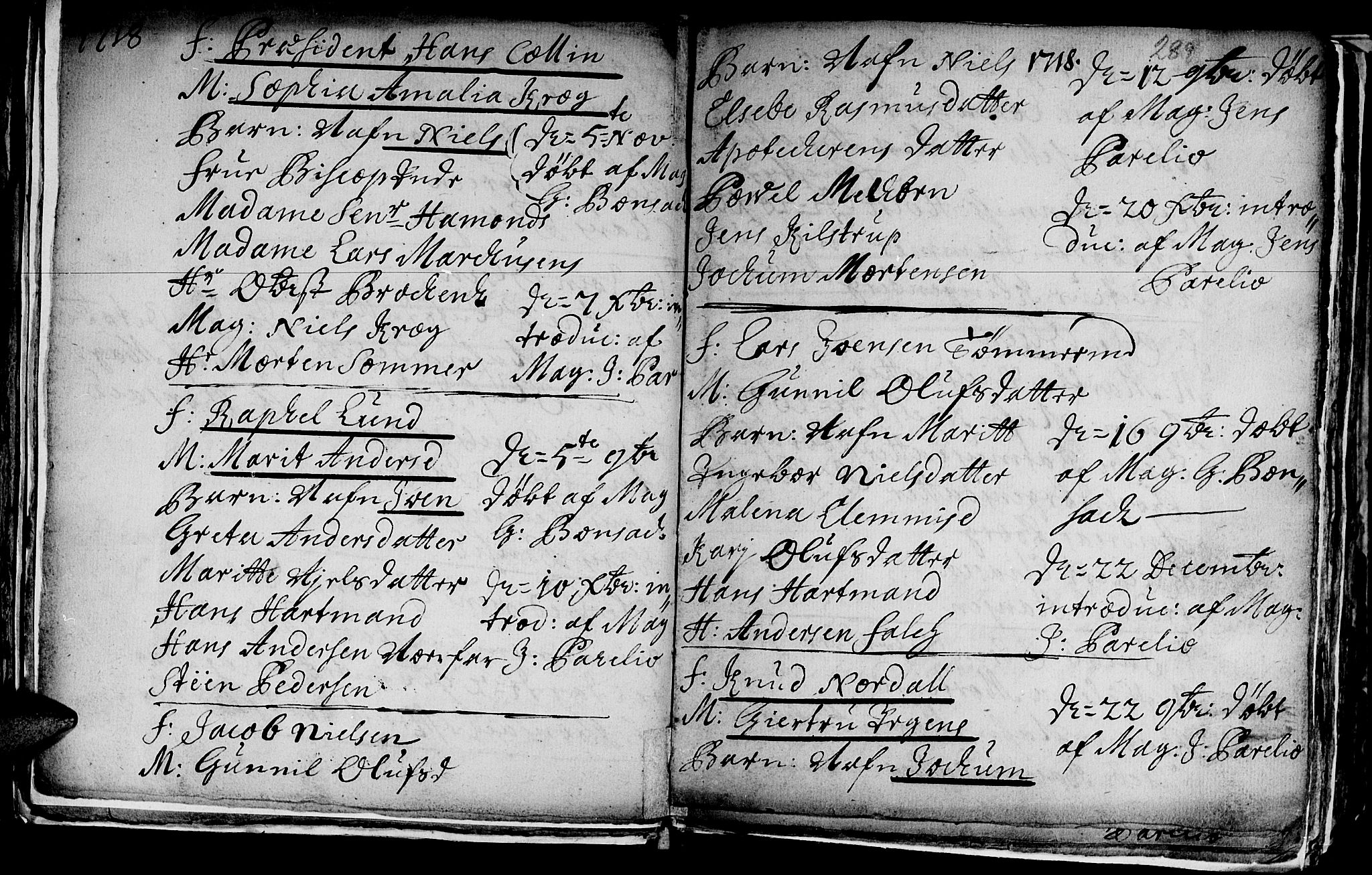 Ministerialprotokoller, klokkerbøker og fødselsregistre - Sør-Trøndelag, SAT/A-1456/601/L0035: Ministerialbok nr. 601A03, 1713-1728, s. 289
