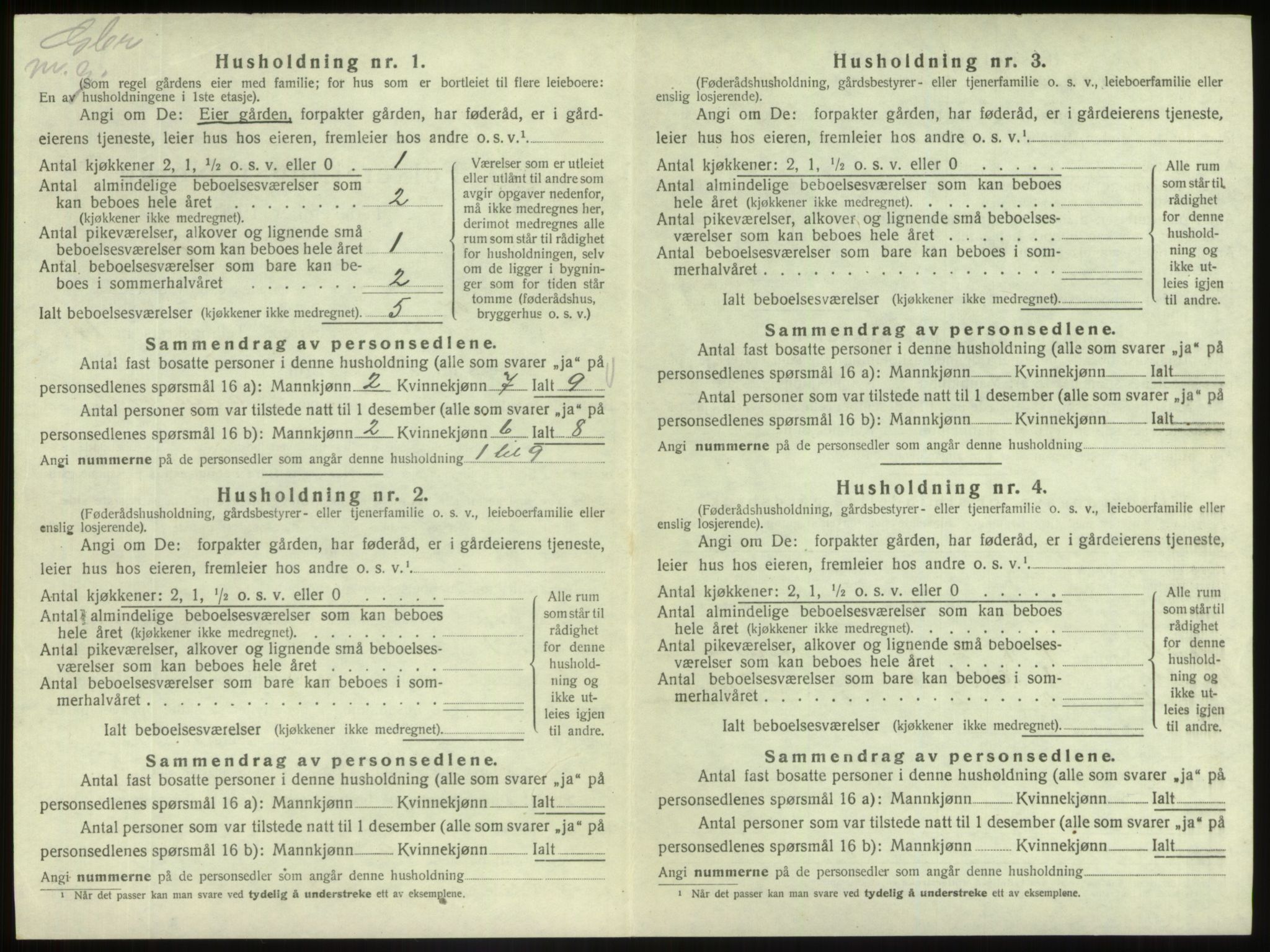 SAB, Folketelling 1920 for 1429 Fjaler herred, 1920, s. 1317