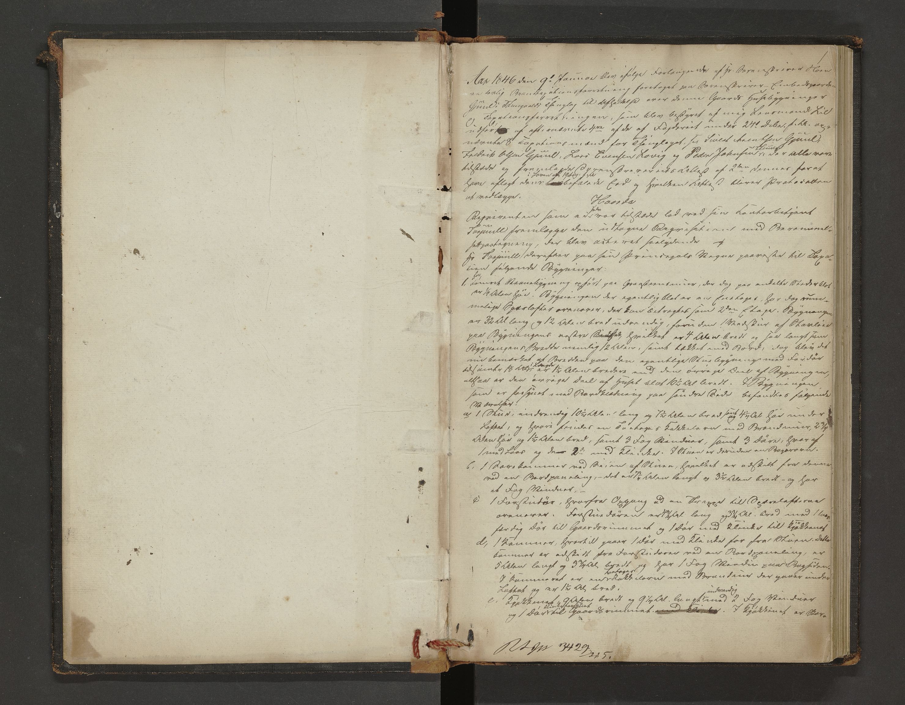 Norges Brannkasse Tingvoll, AV/SAT-A-5507/Fa/L0001: Branntakstprotokoll, 1846-1882, s. 1