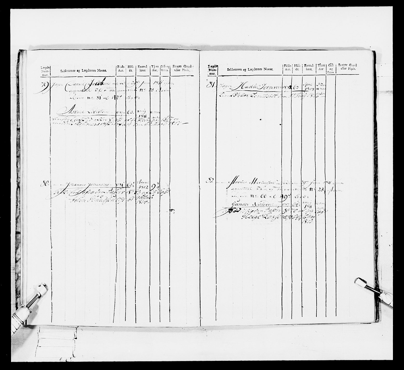 Generalitets- og kommissariatskollegiet, Det kongelige norske kommissariatskollegium, AV/RA-EA-5420/E/Eh/L0113: Vesterlenske nasjonale infanteriregiment, 1812, s. 508