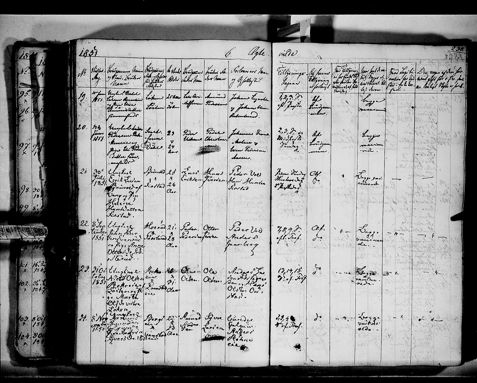 Romedal prestekontor, AV/SAH-PREST-004/K/L0004: Ministerialbok nr. 4, 1847-1861, s. 238