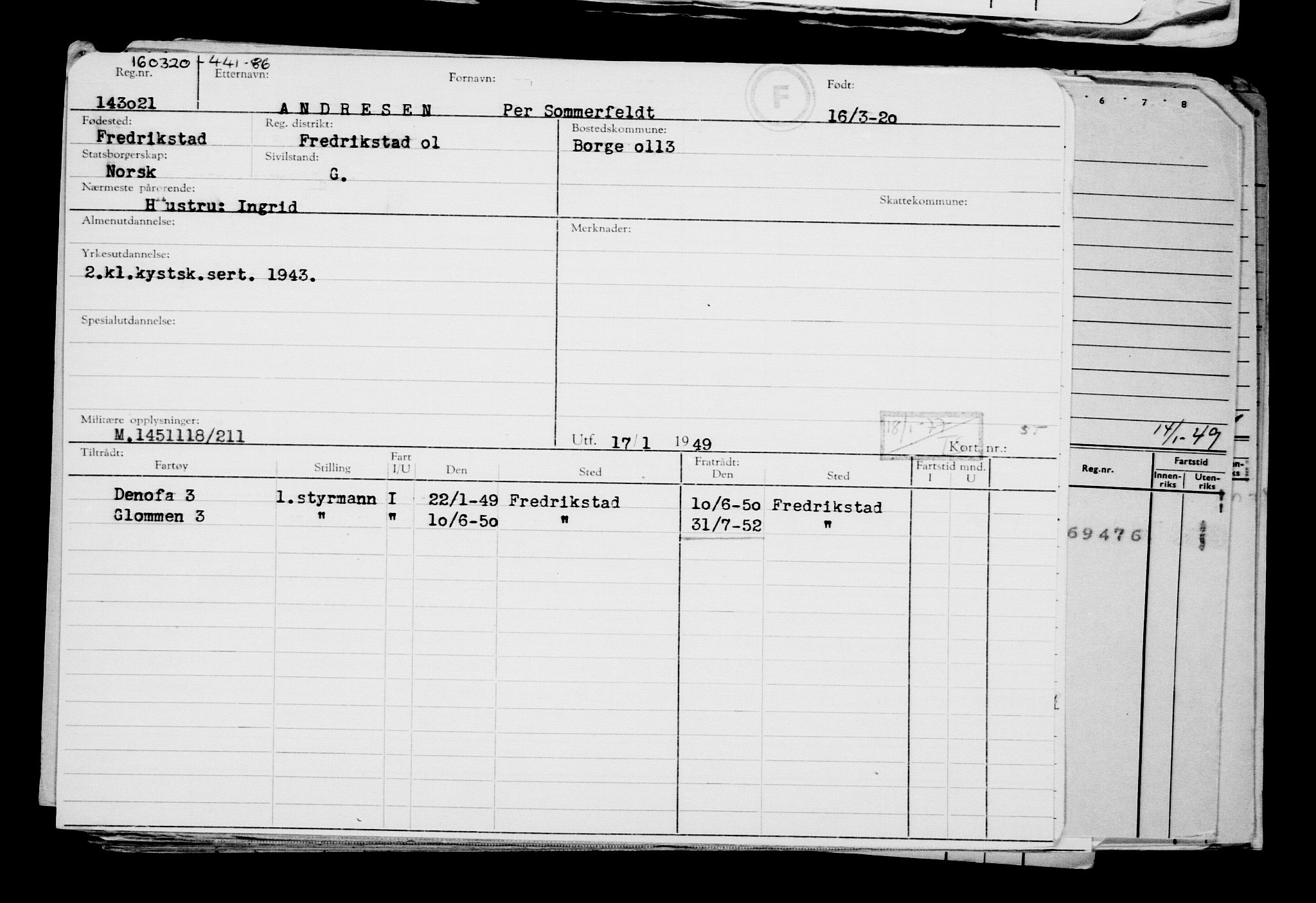 Direktoratet for sjømenn, AV/RA-S-3545/G/Gb/L0178: Hovedkort, 1920, s. 321