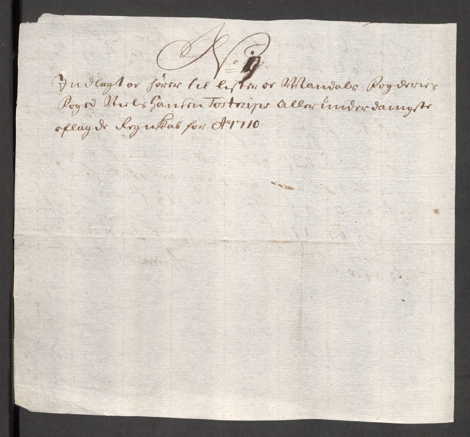 Rentekammeret inntil 1814, Reviderte regnskaper, Fogderegnskap, RA/EA-4092/R43/L2553: Fogderegnskap Lista og Mandal, 1710, s. 48