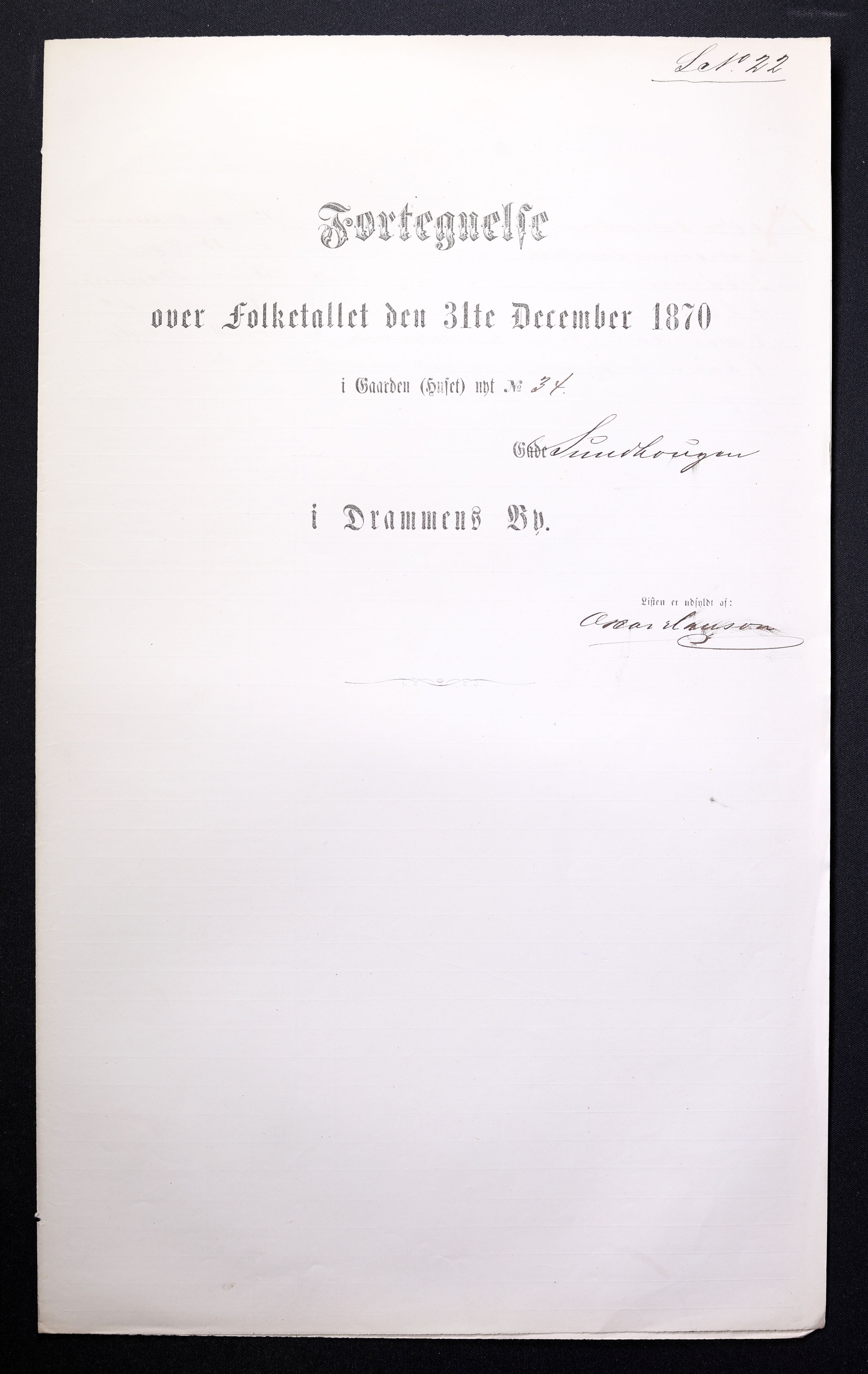 RA, Folketelling 1870 for 0602 Drammen kjøpstad, 1870, s. 1476