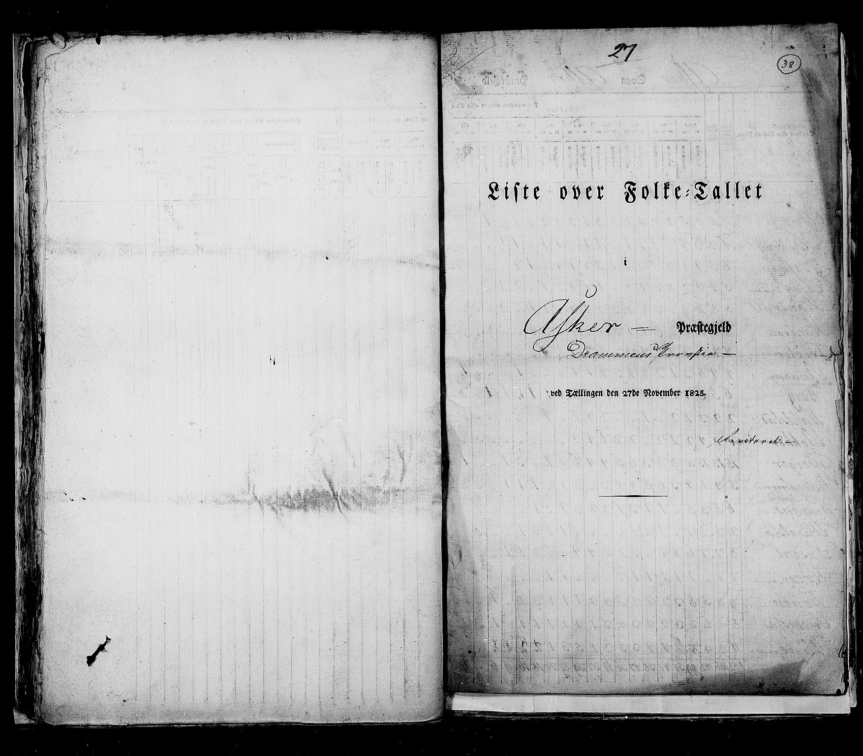 RA, Folketellingen 1825, bind 4: Akershus amt, 1825, s. 38