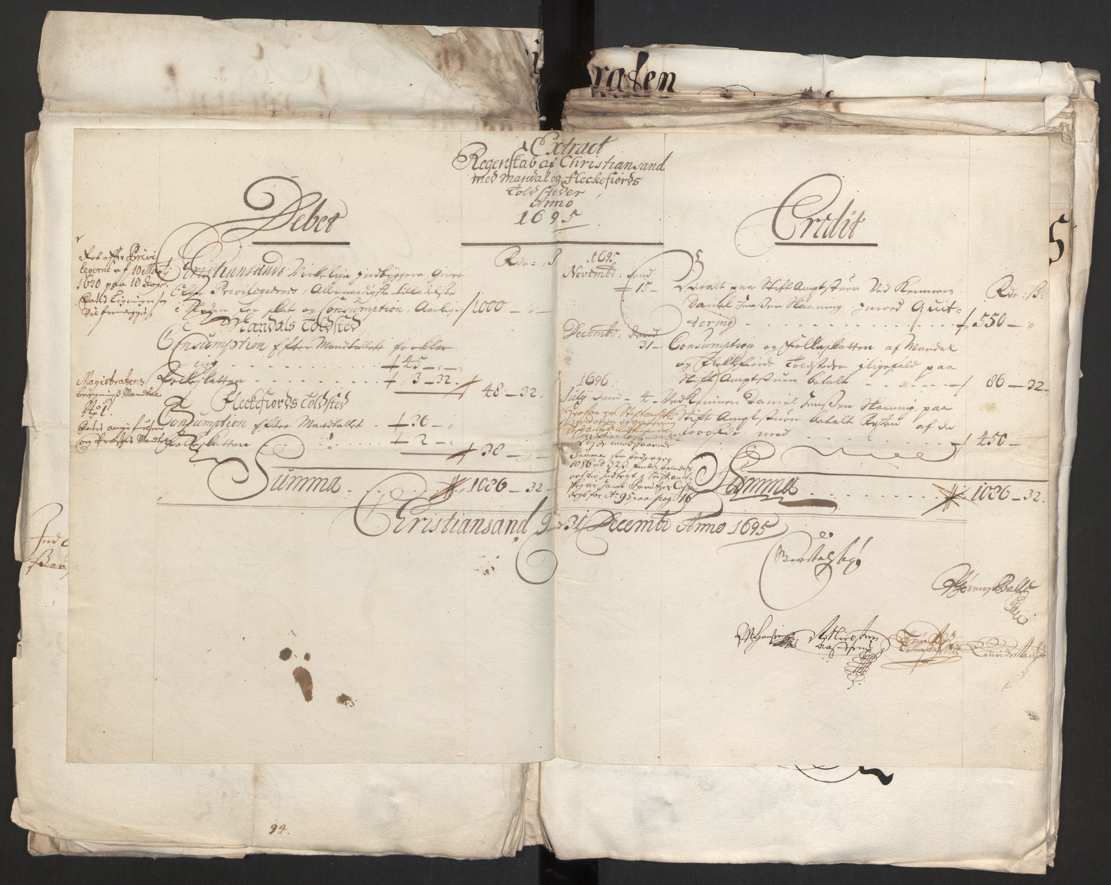 Rentekammeret inntil 1814, Reviderte regnskaper, Byregnskaper, AV/RA-EA-4066/R/Rm/L0258: [M1] Kontribusjonsregnskap, 1664-1700, s. 64