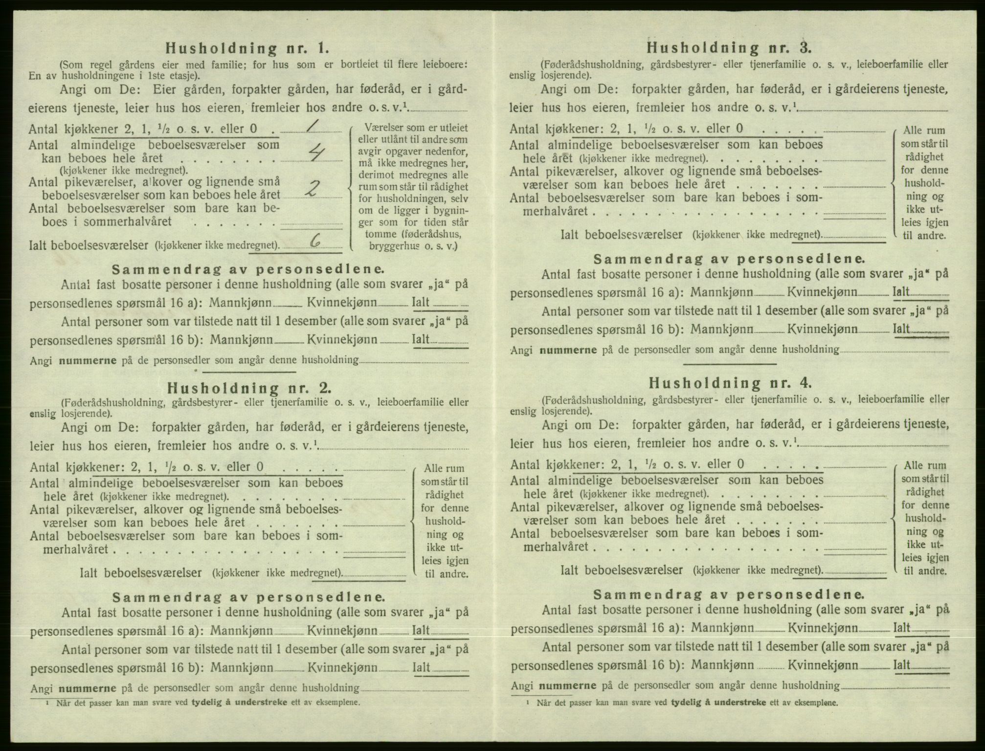 SAB, Folketelling 1920 for 1235 Voss herred, 1920, s. 2406