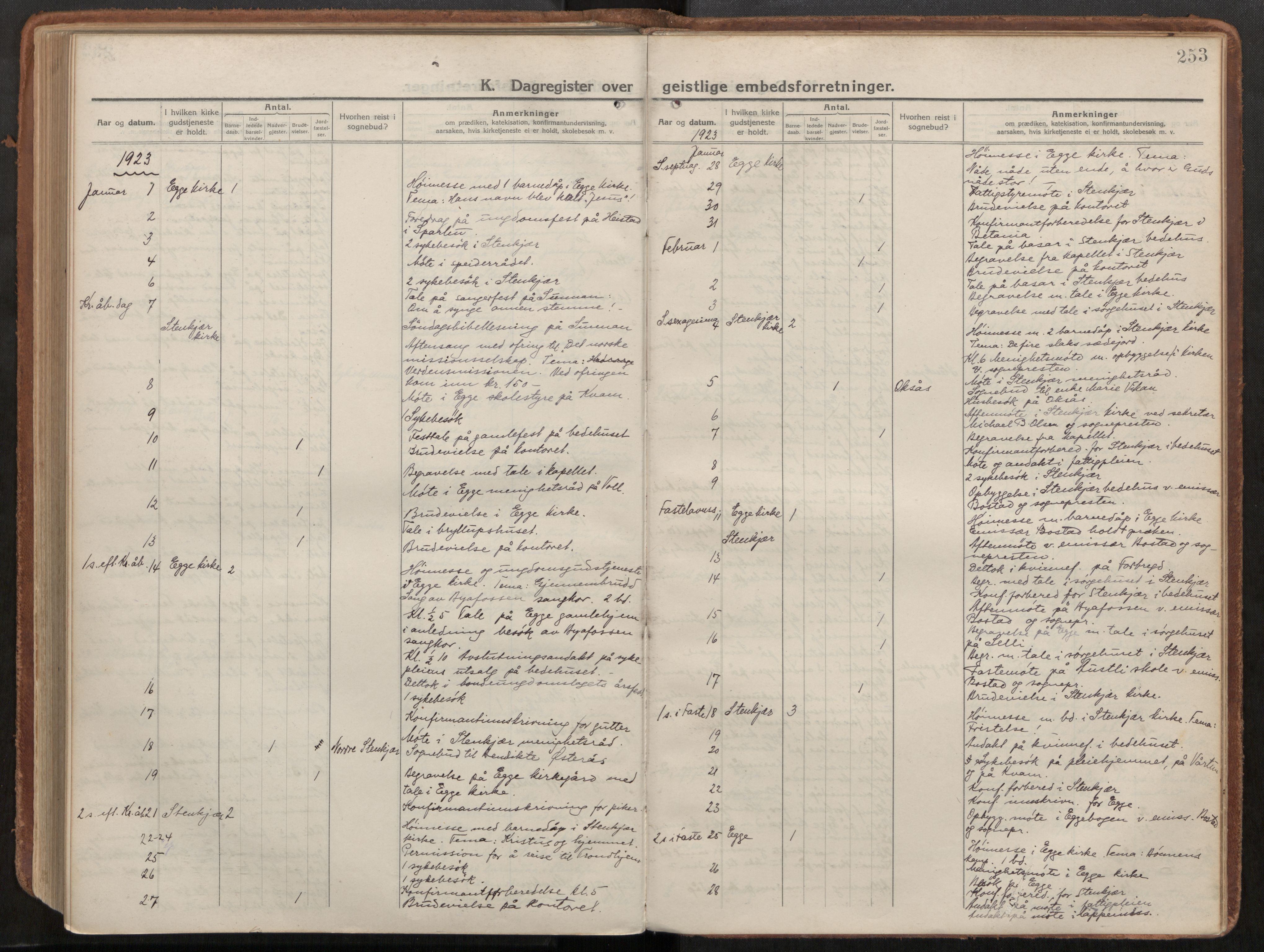 Steinkjer sokneprestkontor, AV/SAT-A-1541/01/H/Ha/Haa/L0003: Ministerialbok nr. 3, 1913-1922, s. 253