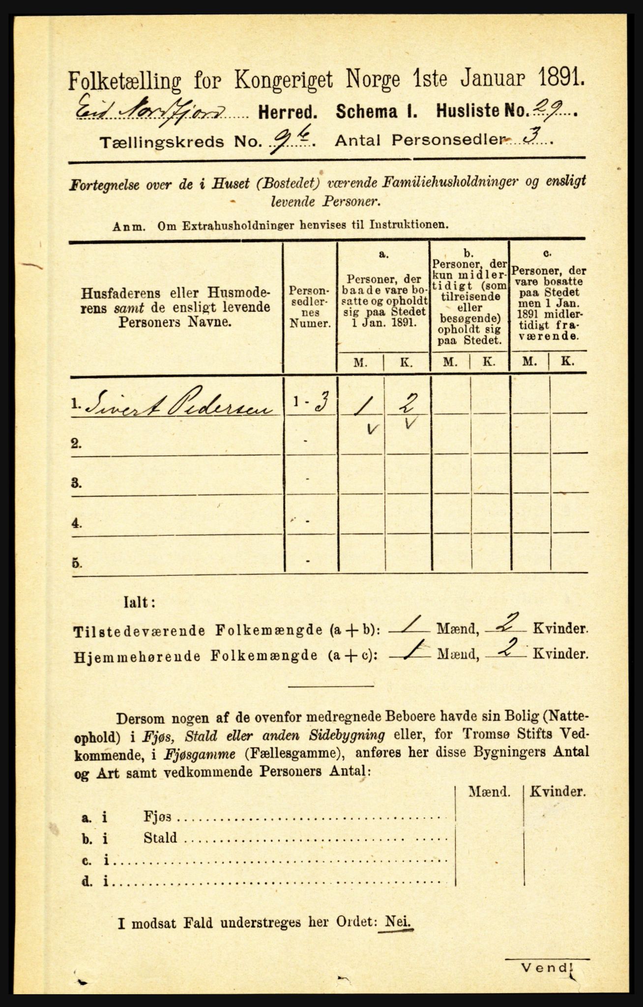 RA, Folketelling 1891 for 1443 Eid herred, 1891, s. 2471