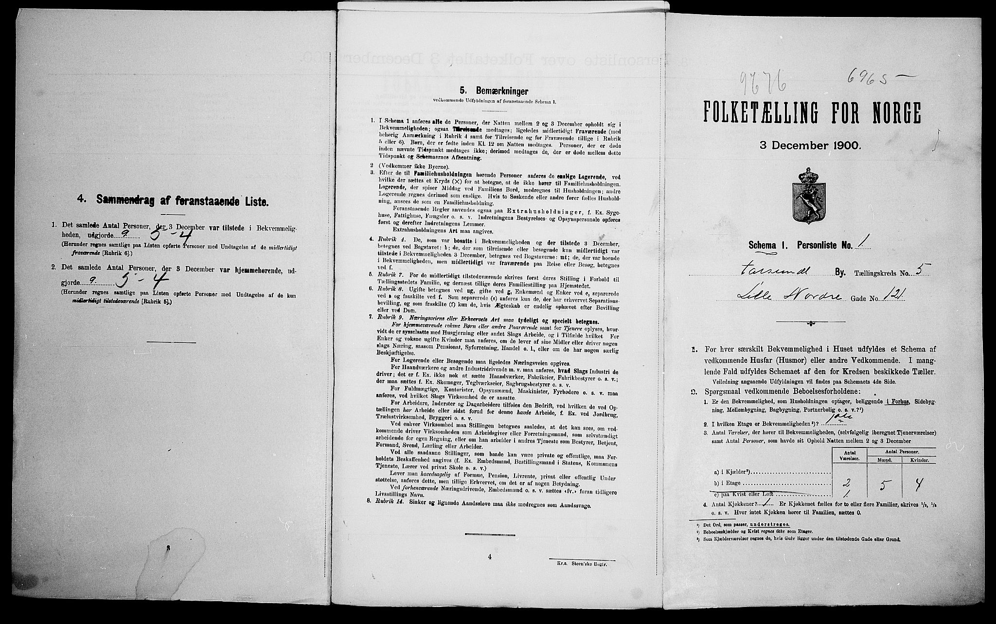 SAK, Folketelling 1900 for 1003 Farsund ladested, 1900, s. 119