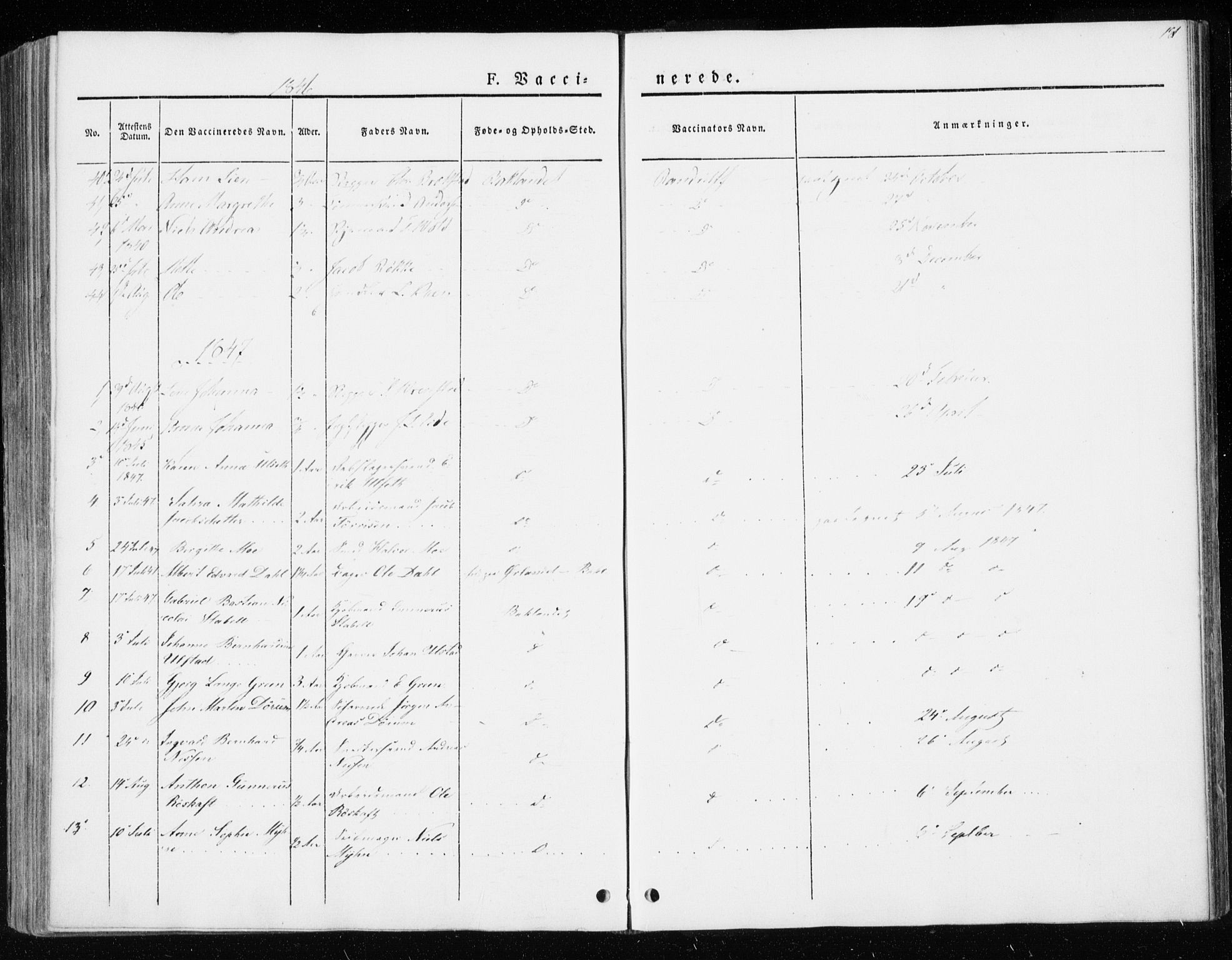 Ministerialprotokoller, klokkerbøker og fødselsregistre - Sør-Trøndelag, SAT/A-1456/604/L0183: Ministerialbok nr. 604A04, 1841-1850, s. 181