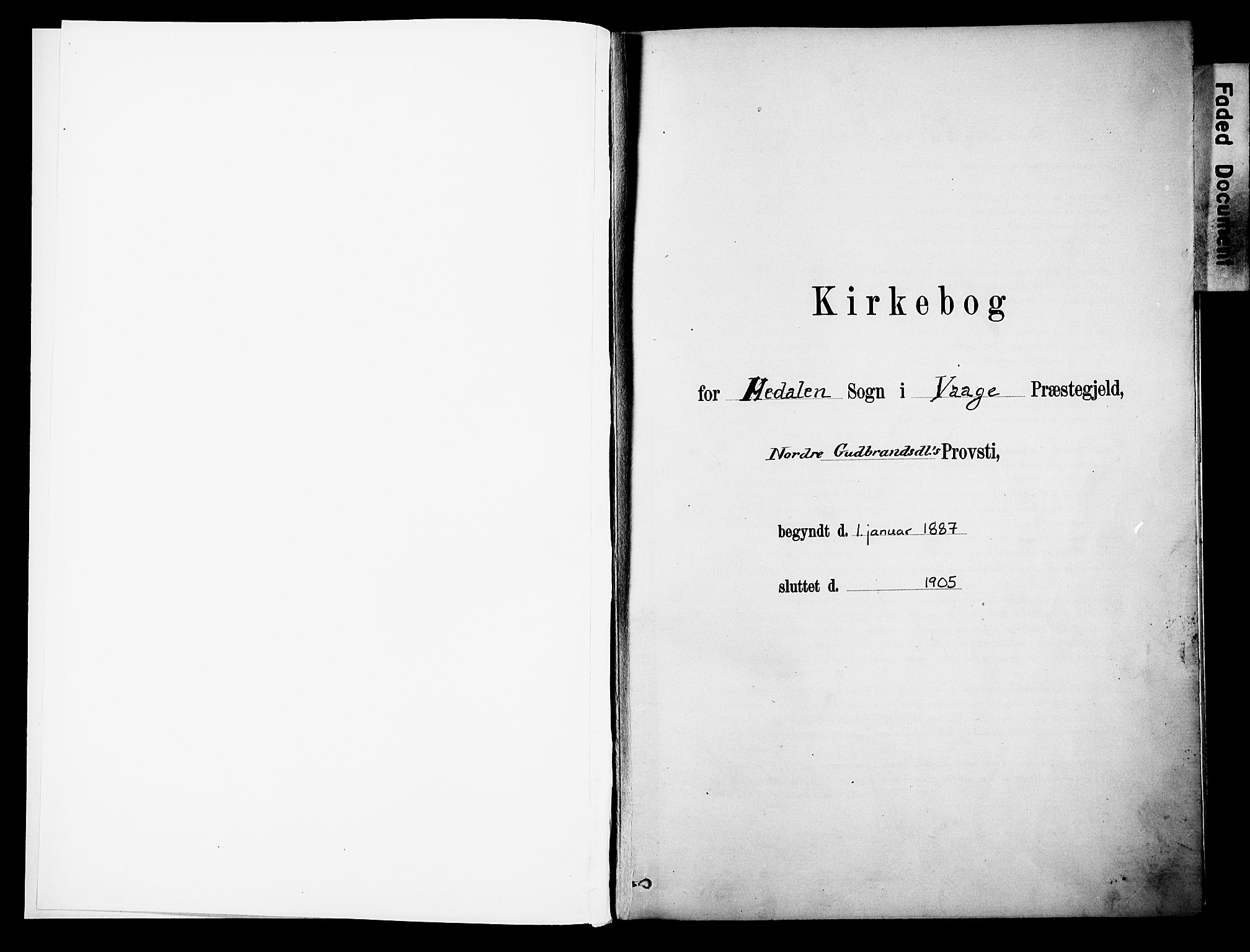 Vågå prestekontor, SAH/PREST-076/H/Ha/Haa/L0010: Ministerialbok nr. 10, 1887-1904