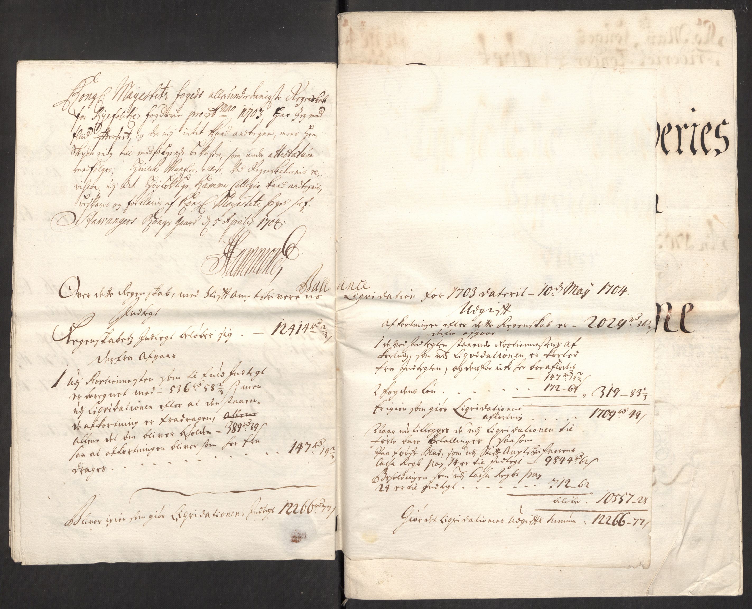 Rentekammeret inntil 1814, Reviderte regnskaper, Fogderegnskap, AV/RA-EA-4092/R47/L2860: Fogderegnskap Ryfylke, 1703-1705, s. 13