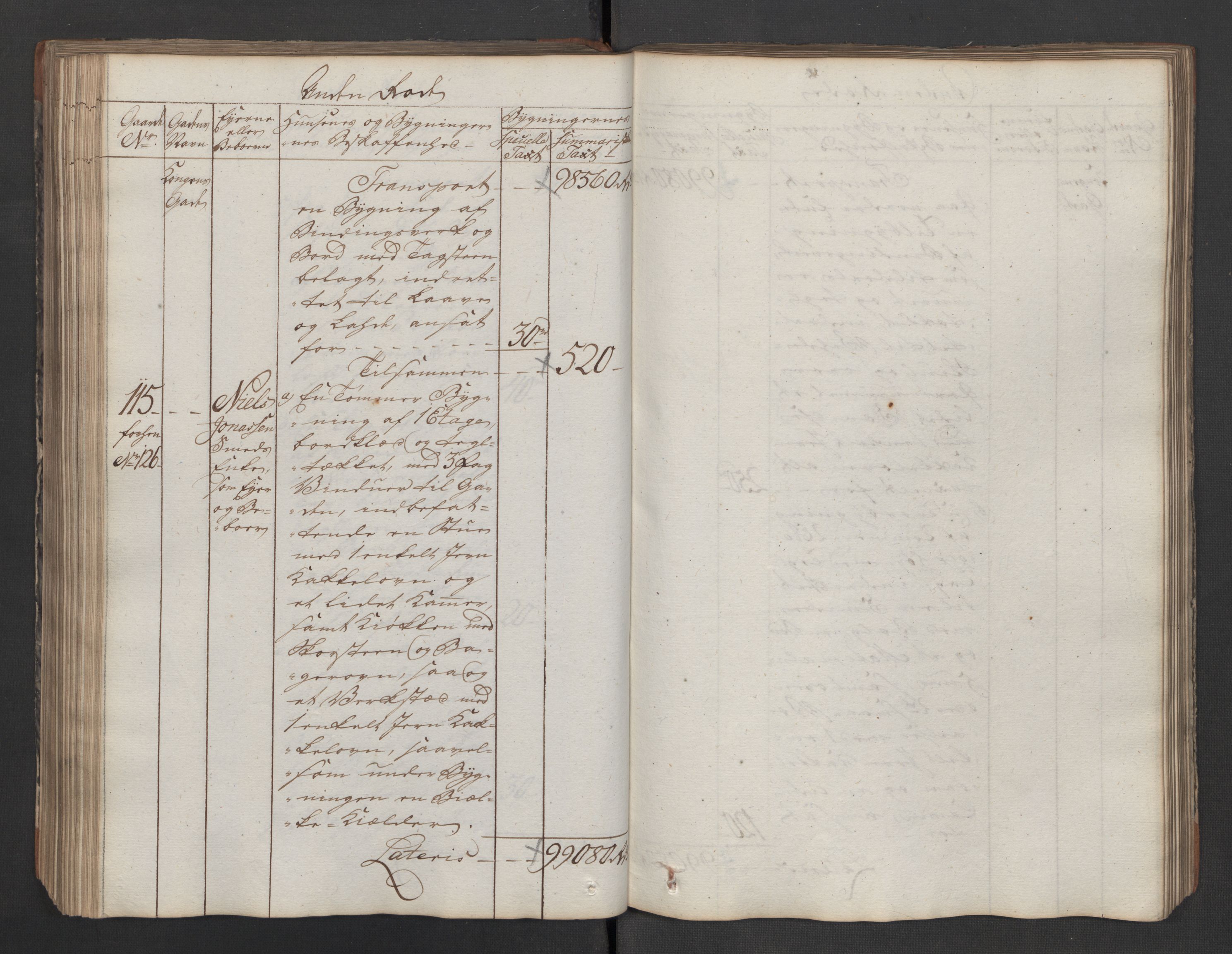 Kommersekollegiet, Brannforsikringskontoret 1767-1814, RA/EA-5458/F/Fa/L0040/0005: Moss / Branntakstprotokoll, 1797, s. 190