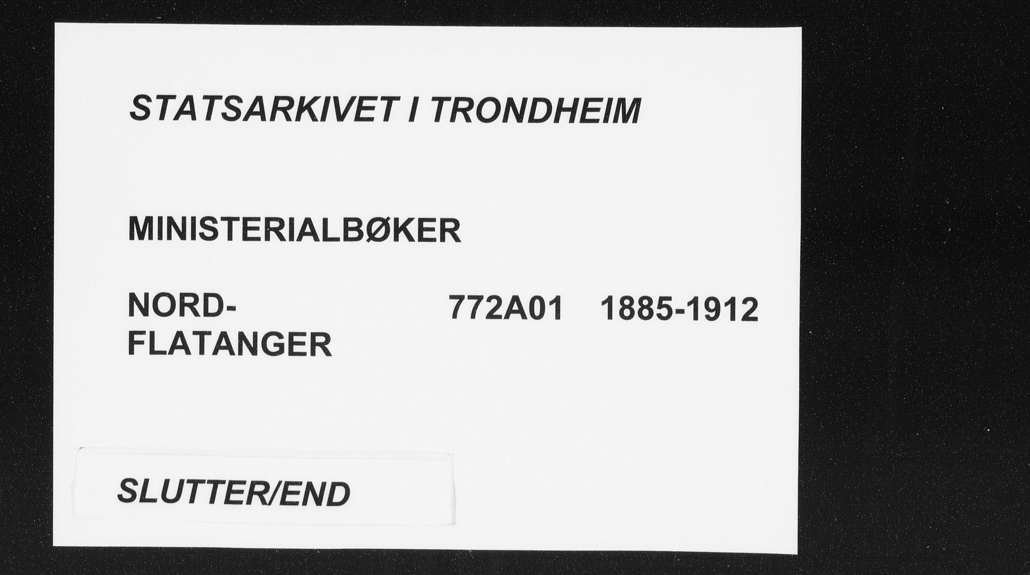 Ministerialprotokoller, klokkerbøker og fødselsregistre - Nord-Trøndelag, SAT/A-1458/772/L0603: Ministerialbok nr. 772A01, 1885-1912