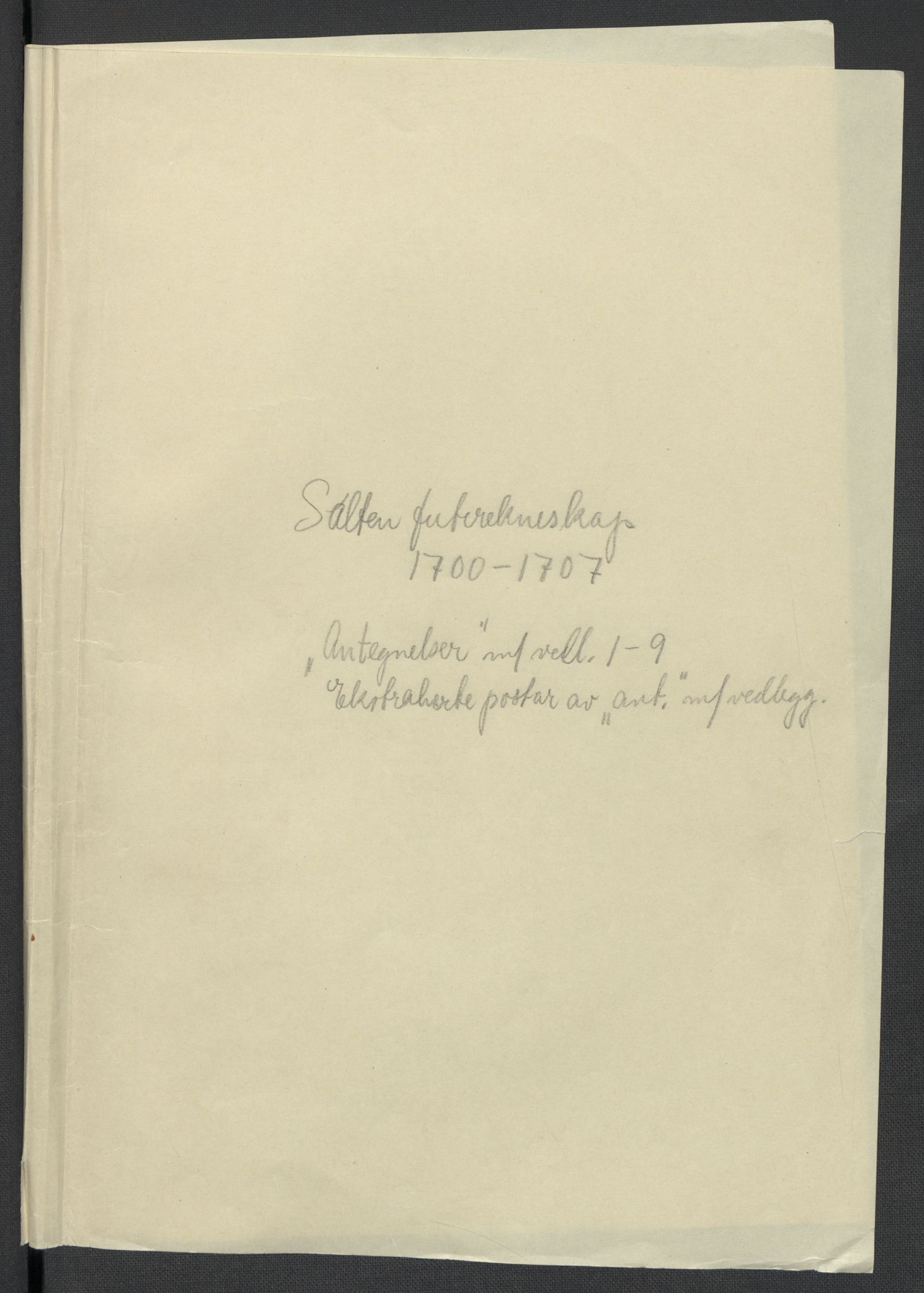 Rentekammeret inntil 1814, Reviderte regnskaper, Fogderegnskap, RA/EA-4092/R66/L4581: Fogderegnskap Salten, 1707-1710, s. 104