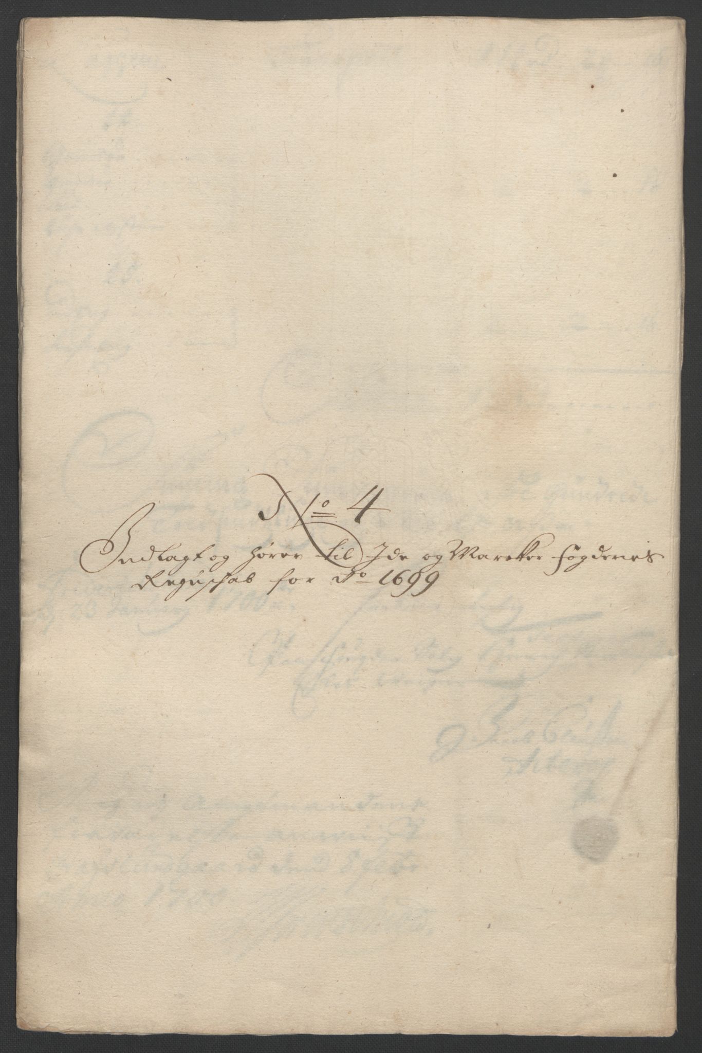 Rentekammeret inntil 1814, Reviderte regnskaper, Fogderegnskap, RA/EA-4092/R01/L0014: Fogderegnskap Idd og Marker, 1699, s. 102