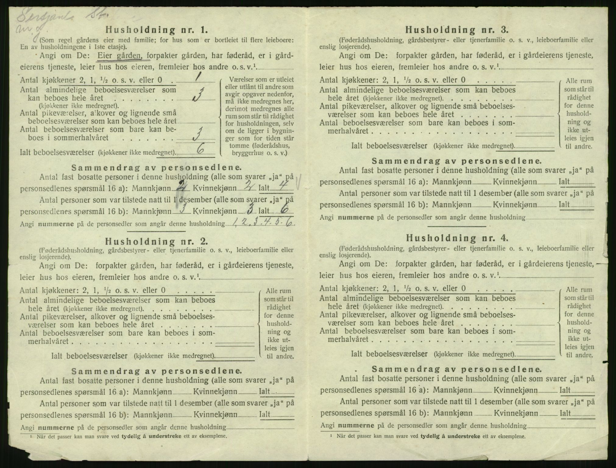 SAST, Folketelling 1920 for 1155 Vats herred, 1920, s. 502