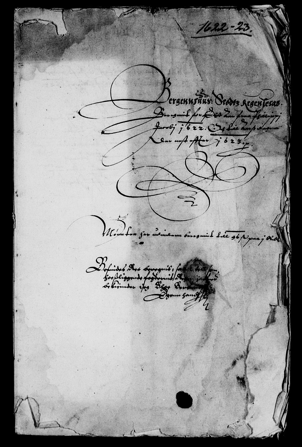 Rentekammeret inntil 1814, Reviderte regnskaper, Lensregnskaper, RA/EA-5023/R/Rb/Rbt/L0034: Bergenhus len, 1621-1623