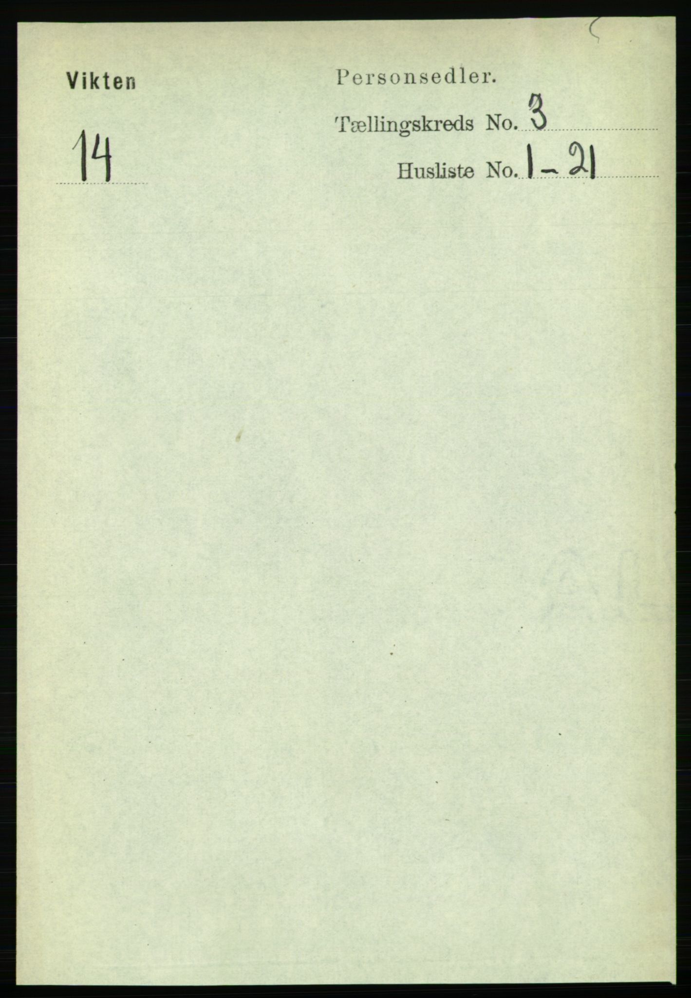 RA, Folketelling 1891 for 1750 Vikna herred, 1891, s. 1731