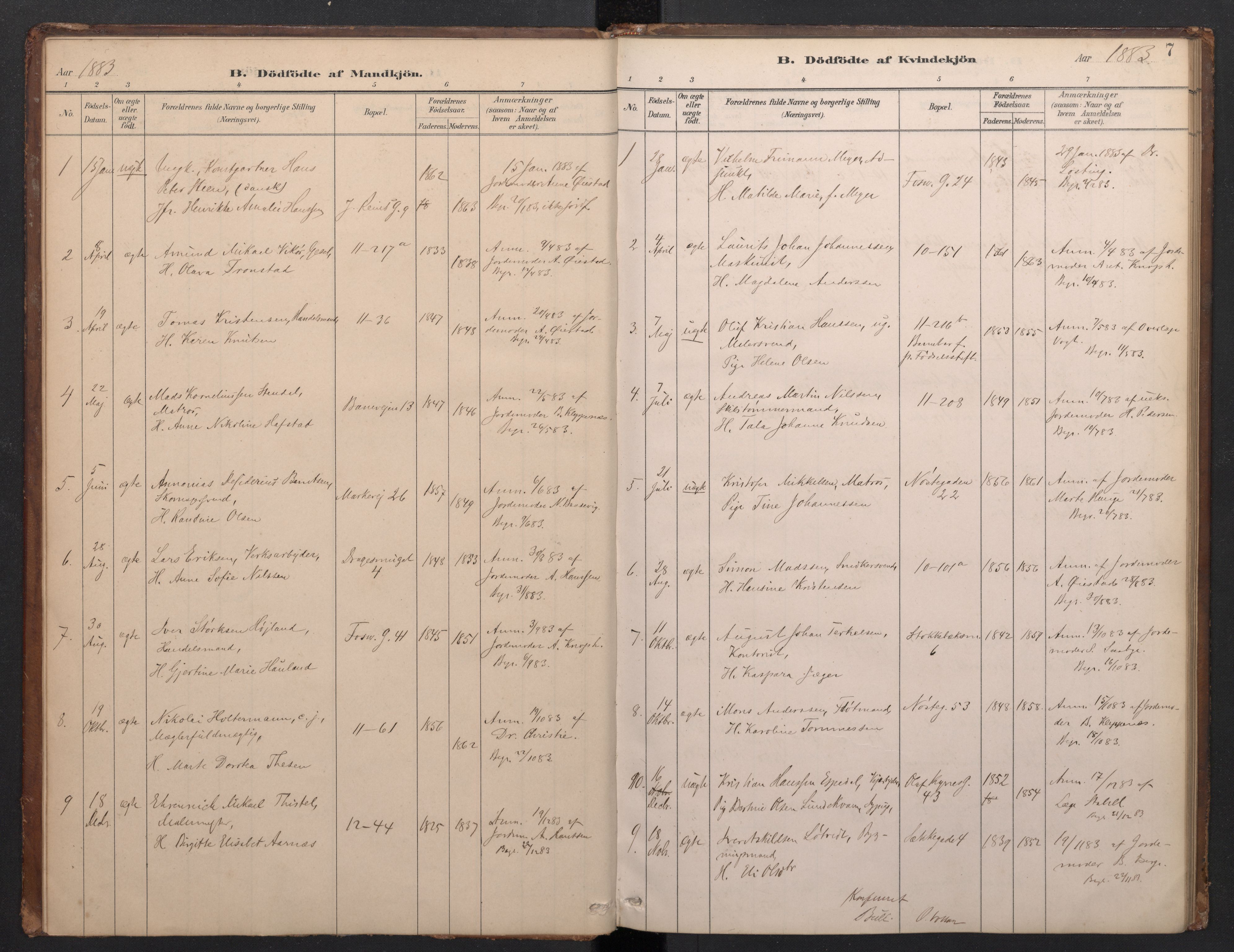 Domkirken sokneprestembete, SAB/A-74801/H/Haa/L0049: Ministerialbok nr. G 1, 1882-1922, s. 6b-7a