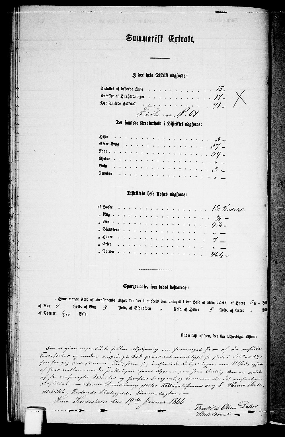RA, Folketelling 1865 for 0919P Froland prestegjeld, 1865, s. 29