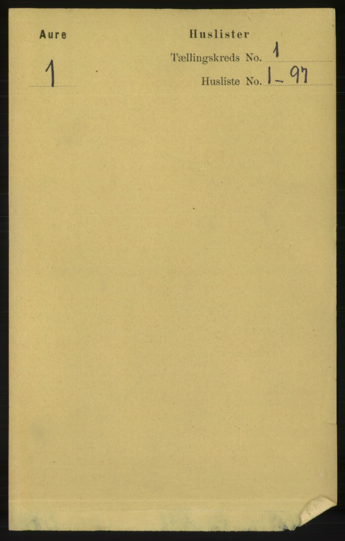 RA, Folketelling 1891 for 1569 Aure herred, 1891, s. 24
