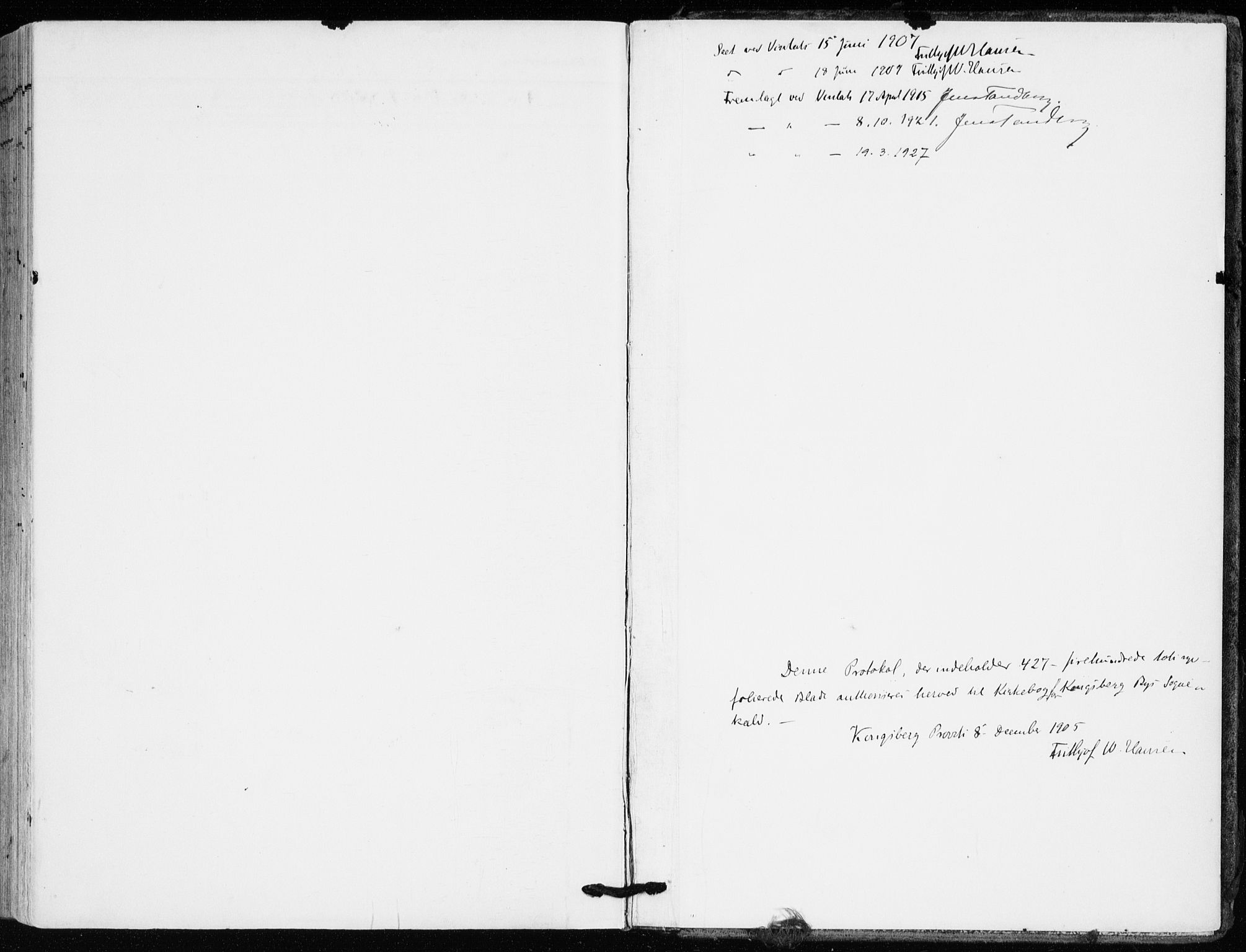 Kongsberg kirkebøker, AV/SAKO-A-22/F/Fb/L0004: Ministerialbok nr. II 4, 1906-1918