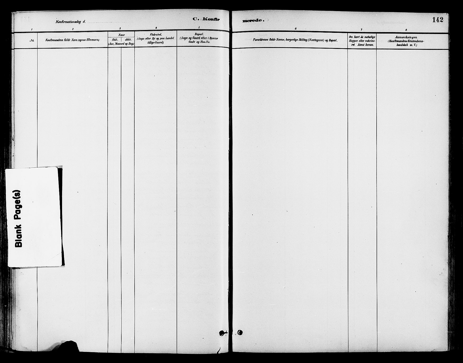 Østre Toten prestekontor, SAH/PREST-104/H/Ha/Haa/L0007: Ministerialbok nr. 7, 1881-1896, s. 142