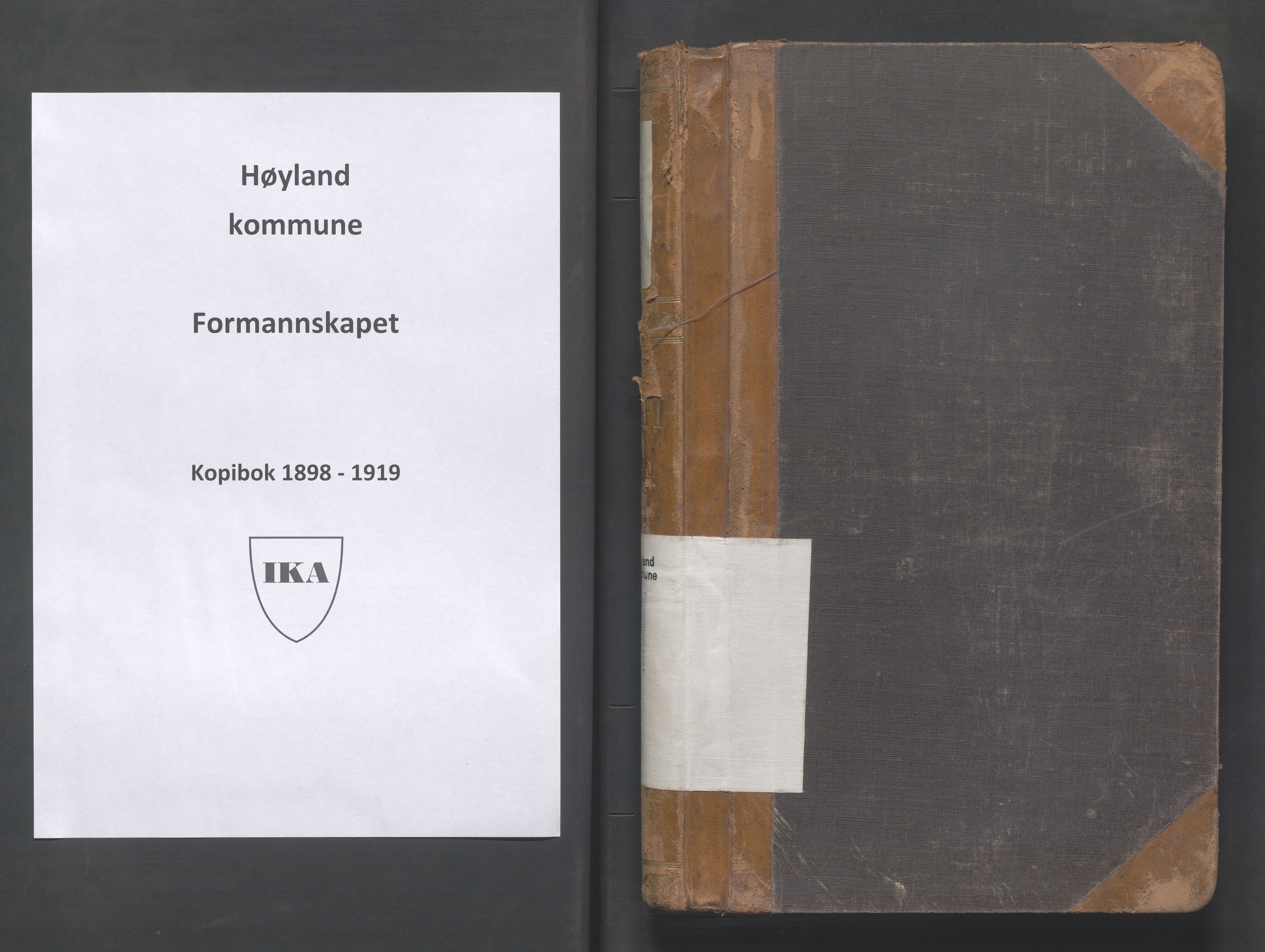 Høyland kommune - Formannskapet, IKAR/K-100046/B/L0003: Kopibok, 1898-1919