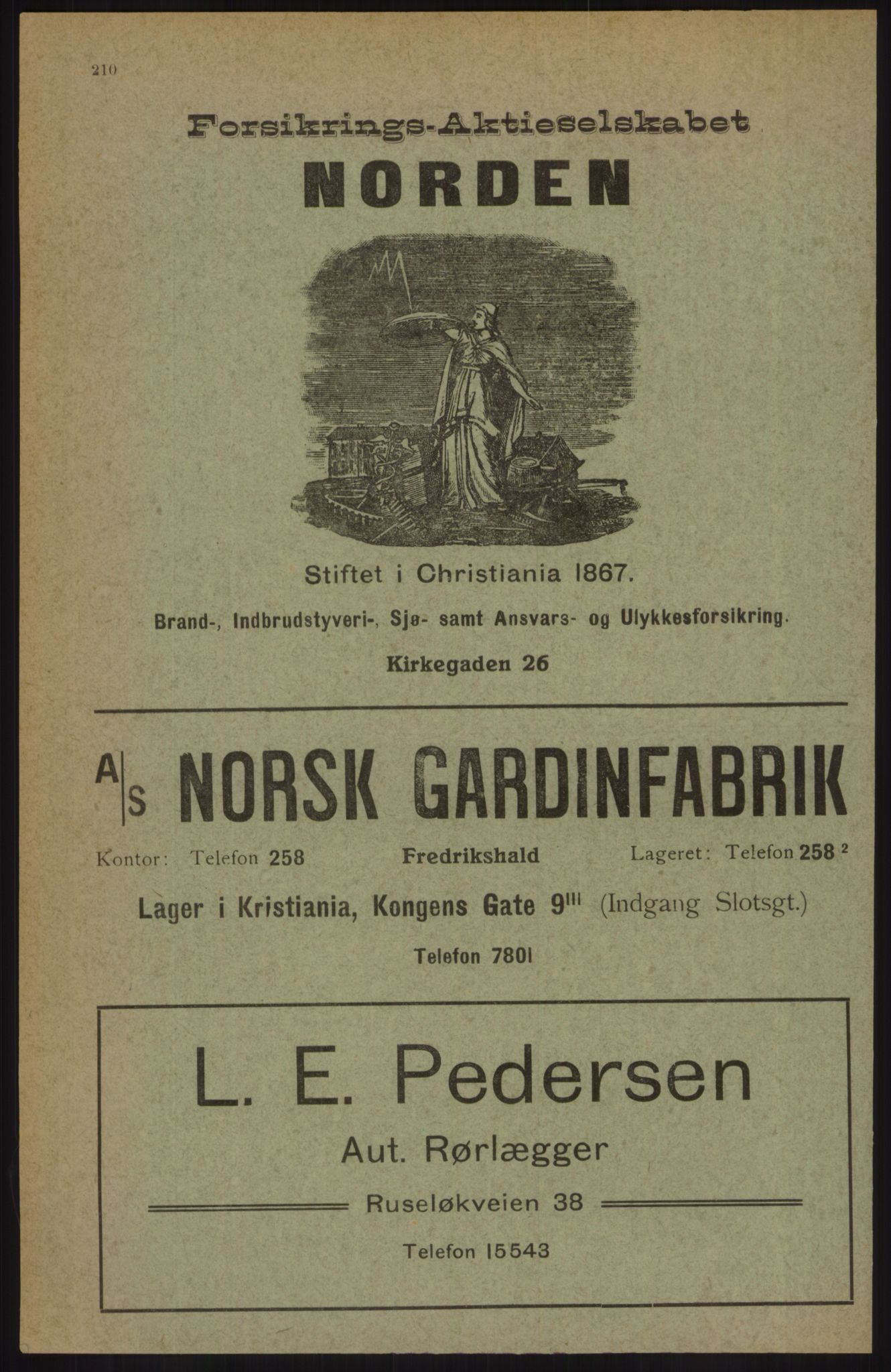 Kristiania/Oslo adressebok, PUBL/-, 1914, s. 210