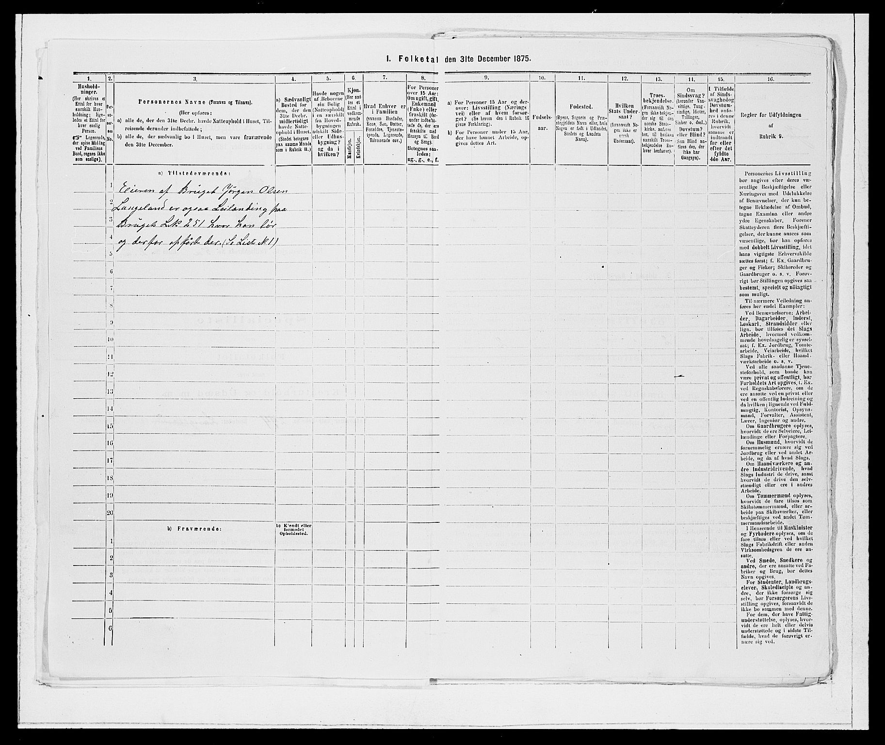 SAB, Folketelling 1875 for 1443P Eid prestegjeld, 1875, s. 443