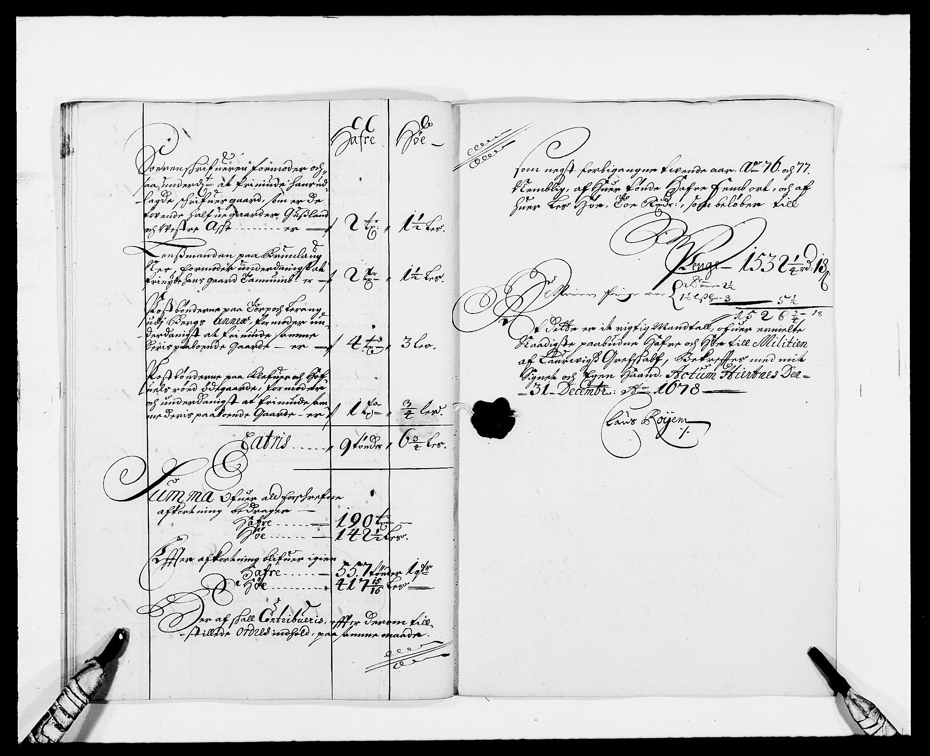 Rentekammeret inntil 1814, Reviderte regnskaper, Fogderegnskap, RA/EA-4092/R33/L1968: Fogderegnskap Larvik grevskap, 1675-1687, s. 220