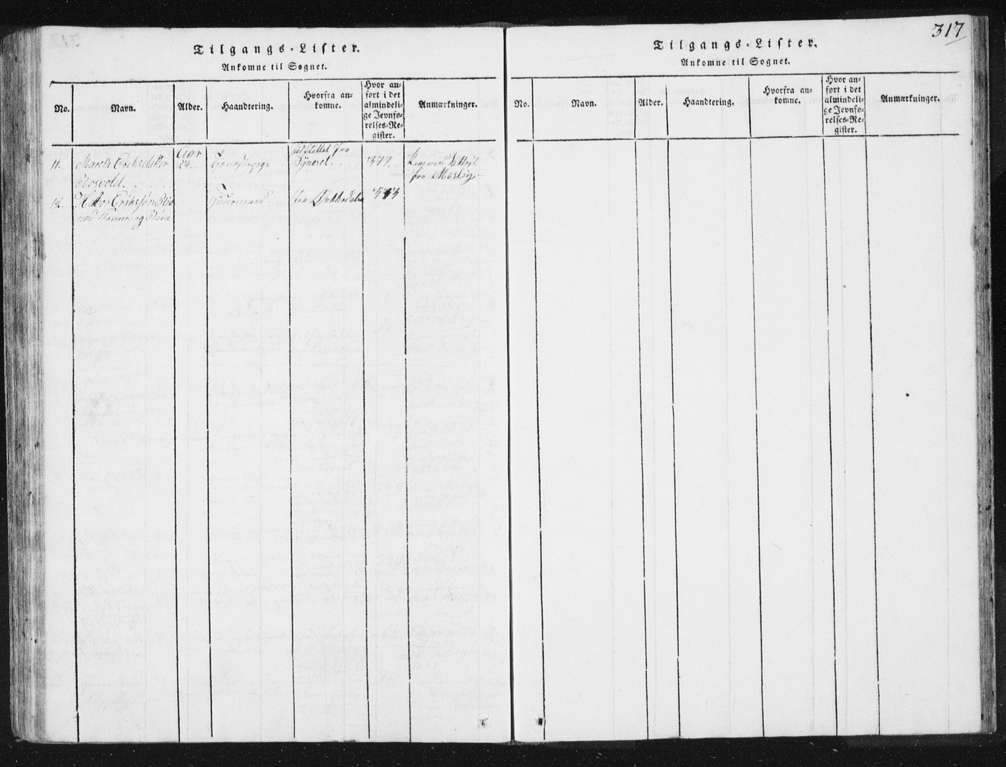 Ministerialprotokoller, klokkerbøker og fødselsregistre - Sør-Trøndelag, AV/SAT-A-1456/665/L0770: Ministerialbok nr. 665A05, 1817-1829, s. 317