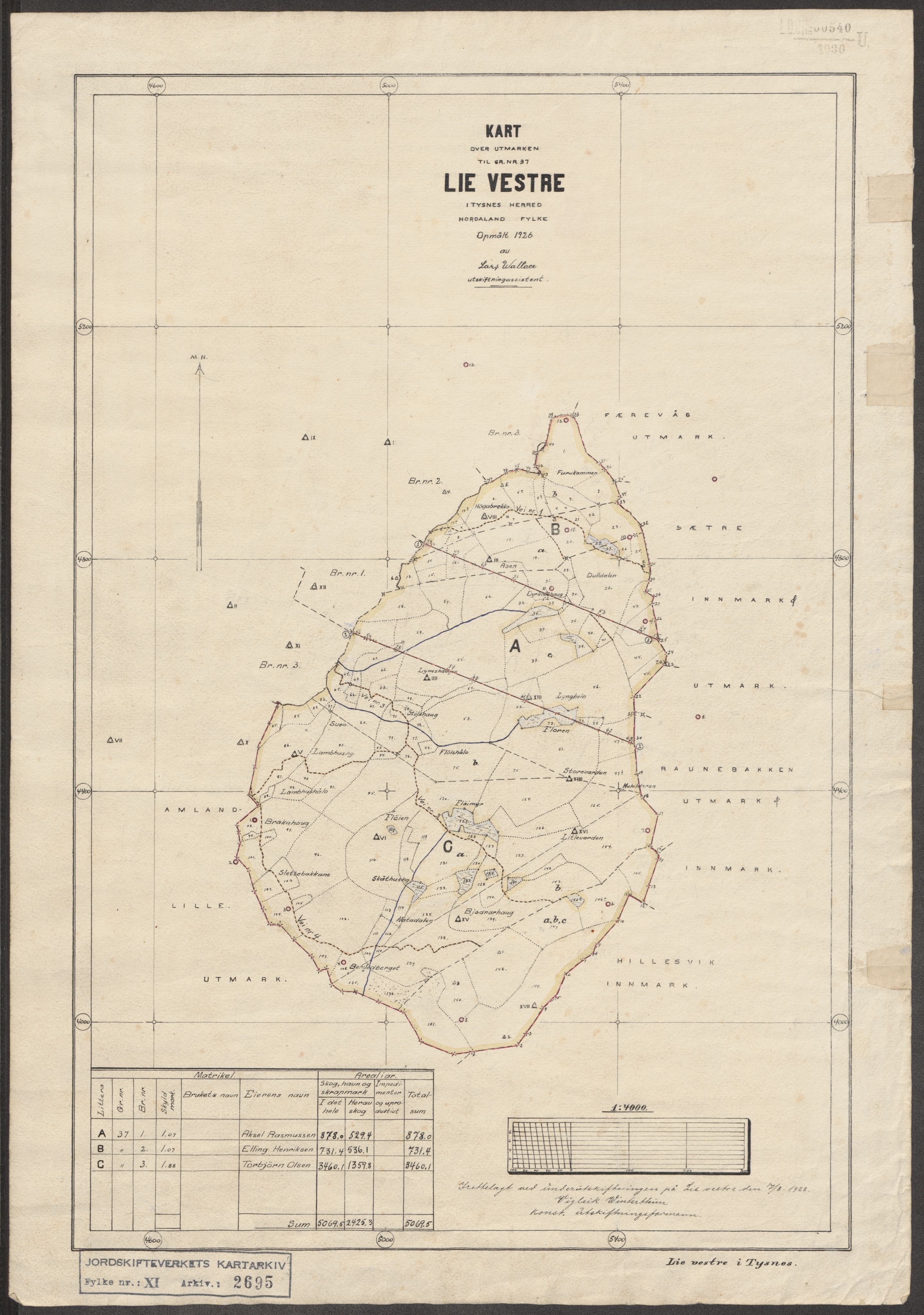 Jordskifteverkets kartarkiv, AV/RA-S-3929/T, 1859-1988, s. 3038